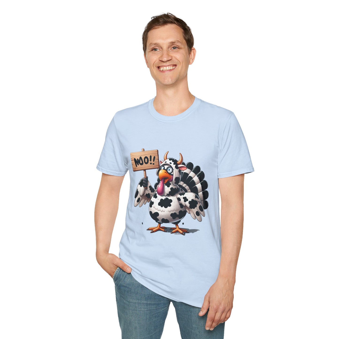 Unisex Tee - Cow-Turkey Funny Thanksgiving Shirt