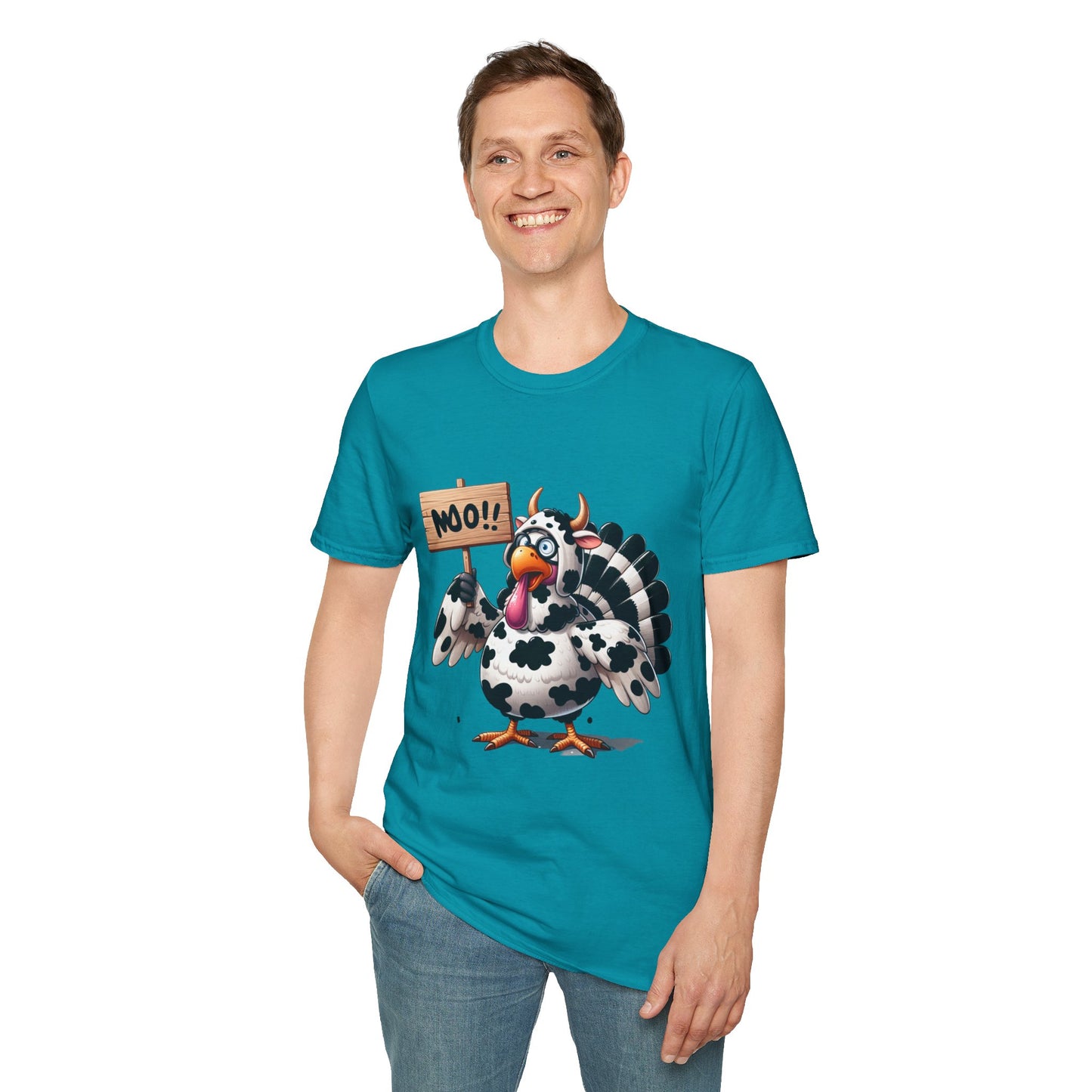 Unisex Tee - Cow-Turkey Funny Thanksgiving Shirt