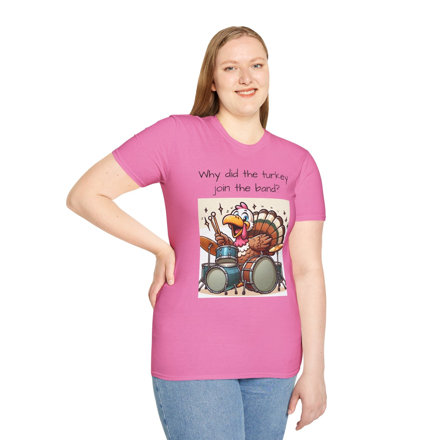 Funny Thanksgiving Turkey Drummer T-Shirt