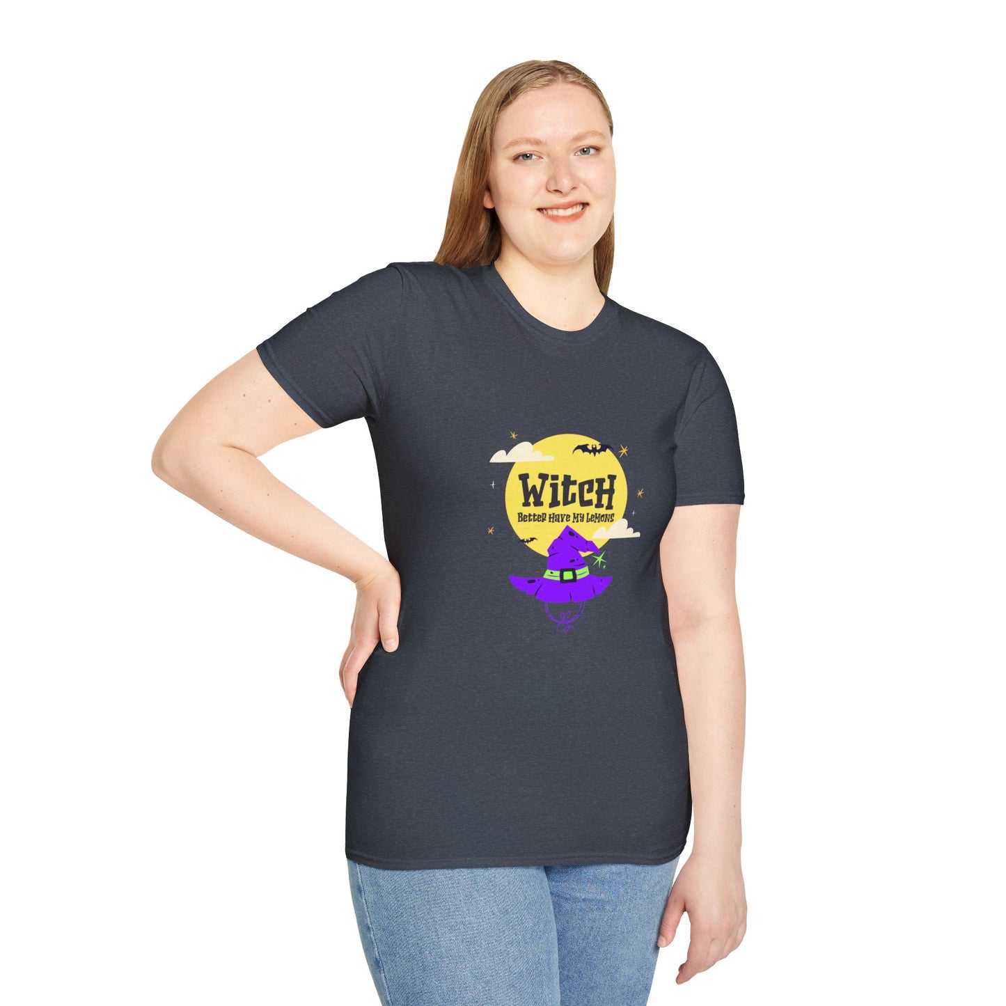 Funny Witch Moon Unisex T-Shirt - Witch Better Have My Lemons Halloween Tee