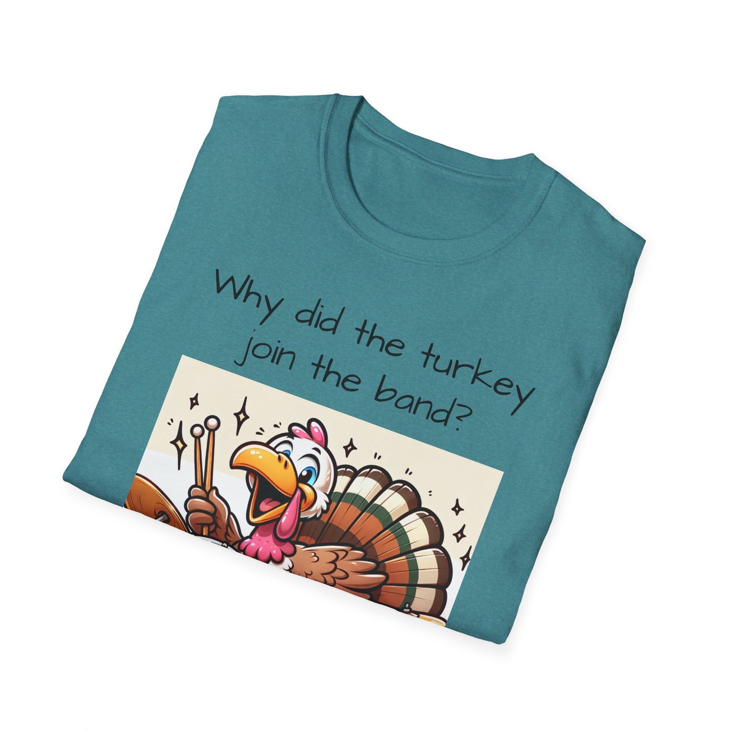 Funny Thanksgiving Turkey Drummer T-Shirt