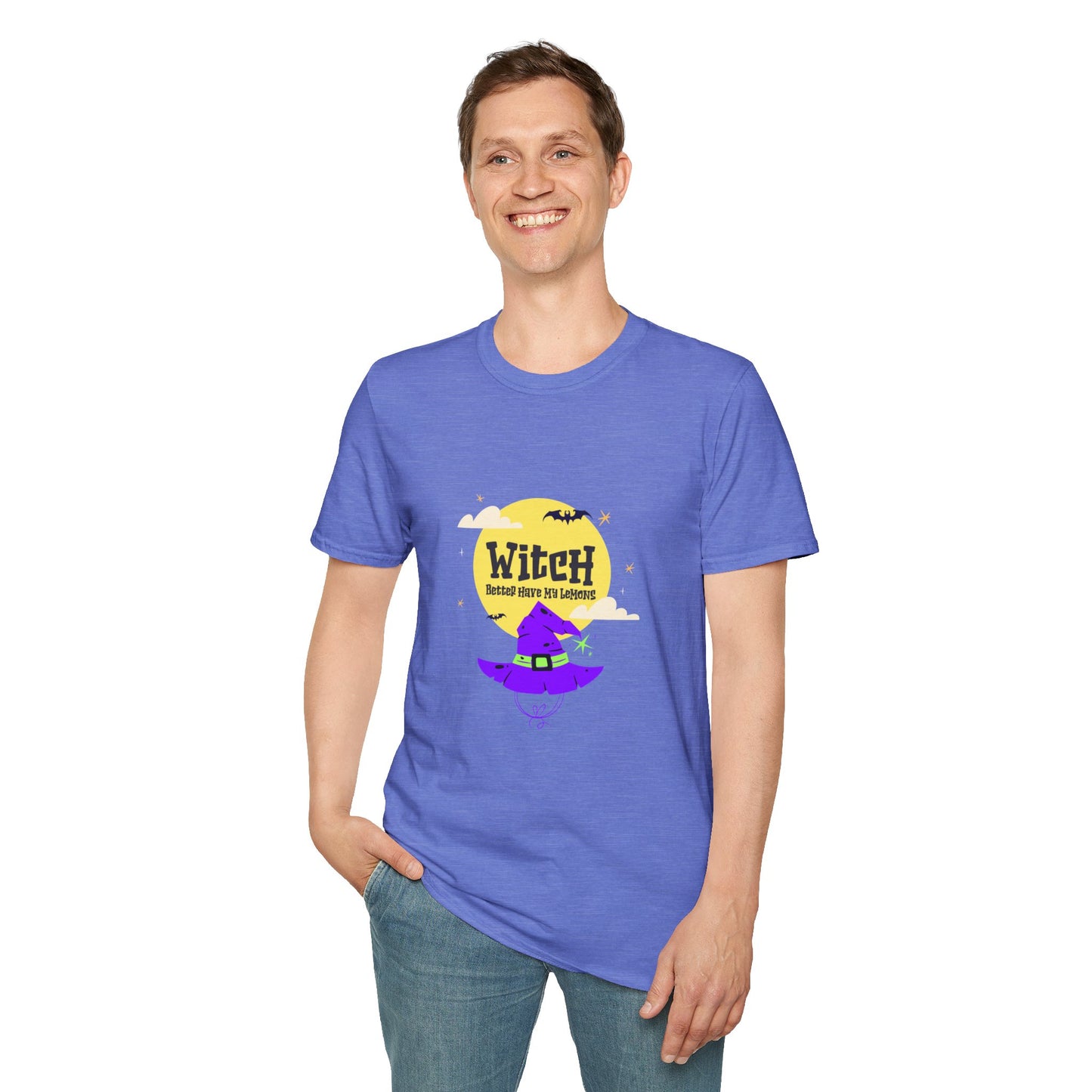 Funny Witch Moon Unisex T-Shirt - Witch Better Have My Lemons Halloween Tee