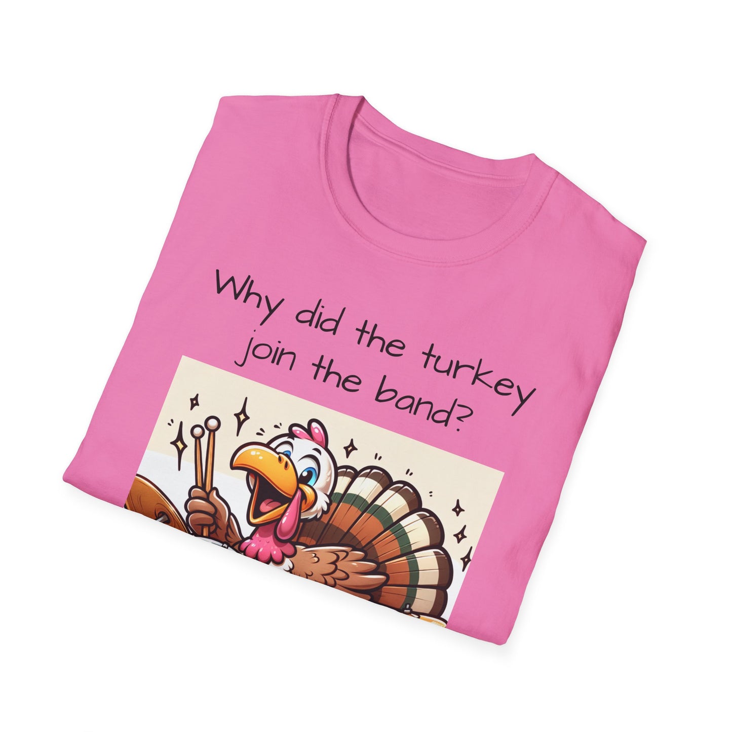 Funny Thanksgiving Turkey Drummer T-Shirt