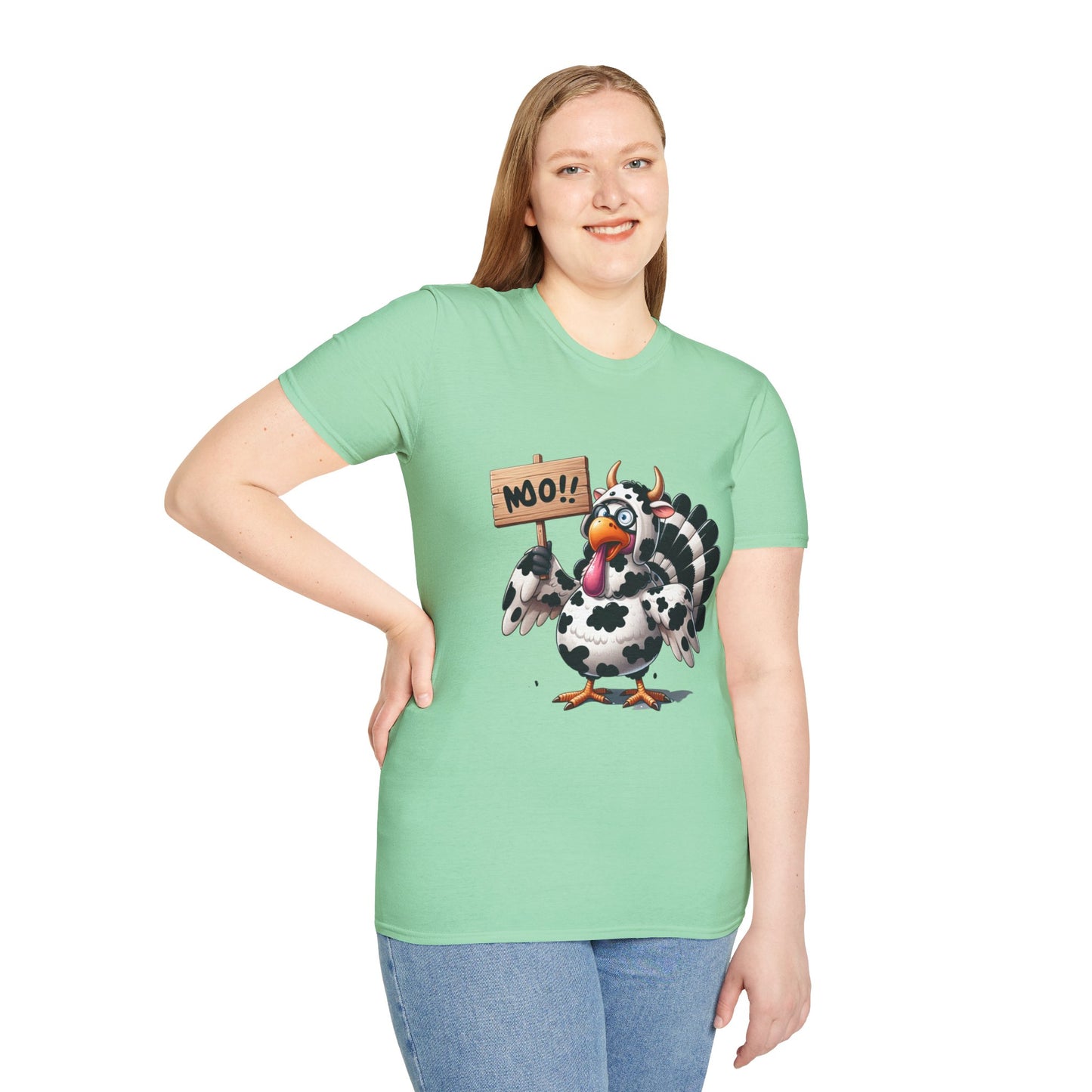 Unisex Tee - Cow-Turkey Funny Thanksgiving Shirt