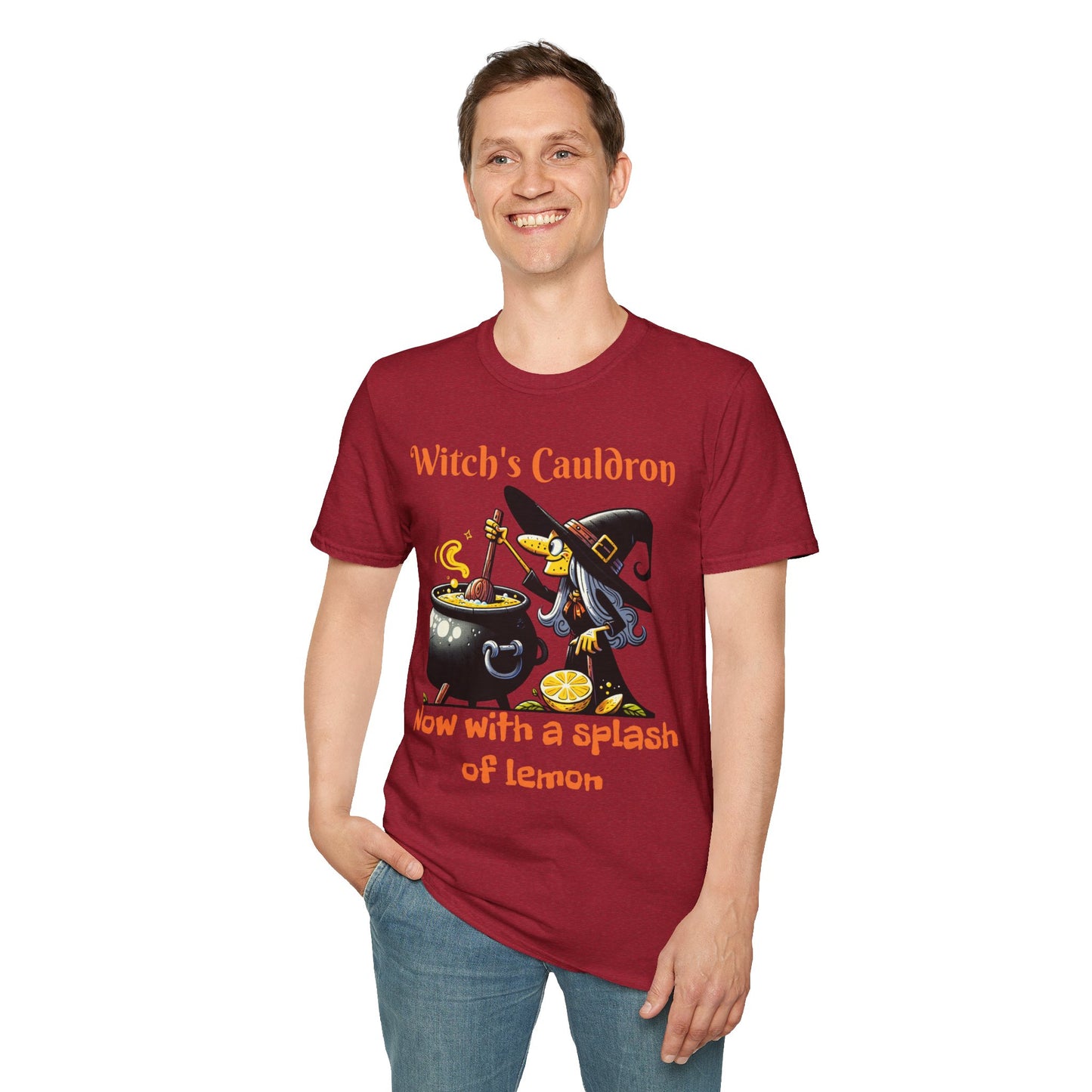 Halloween Witch Cauldron Softstyle T-Shirt