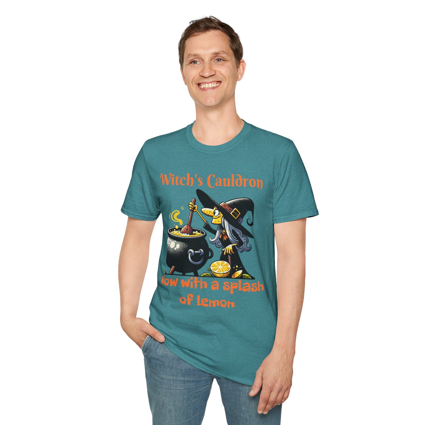 Halloween Witch Cauldron Softstyle T-Shirt