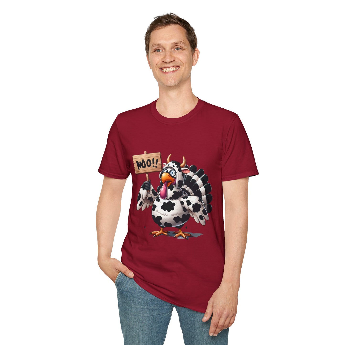 Unisex Tee - Cow-Turkey Funny Thanksgiving Shirt