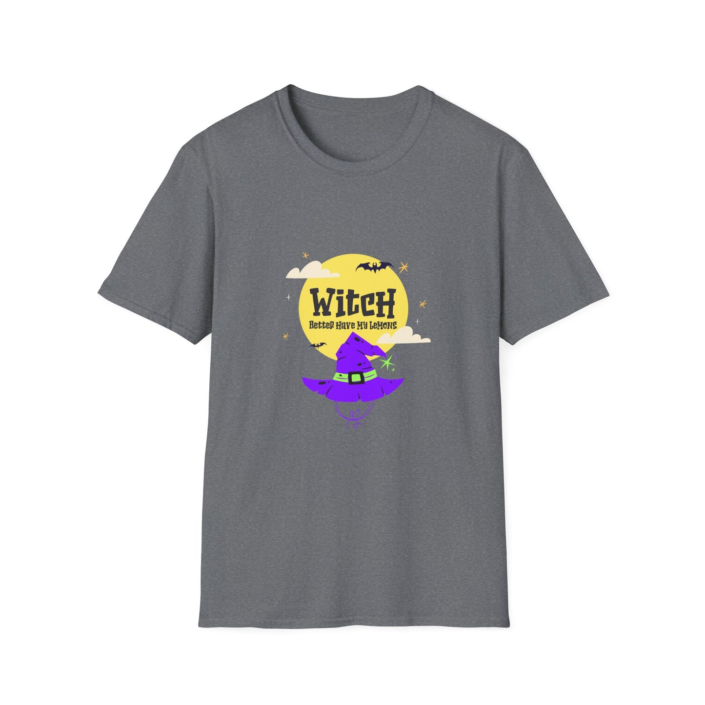 Funny Witch Moon Unisex T-Shirt - Witch Better Have My Lemons Halloween Tee