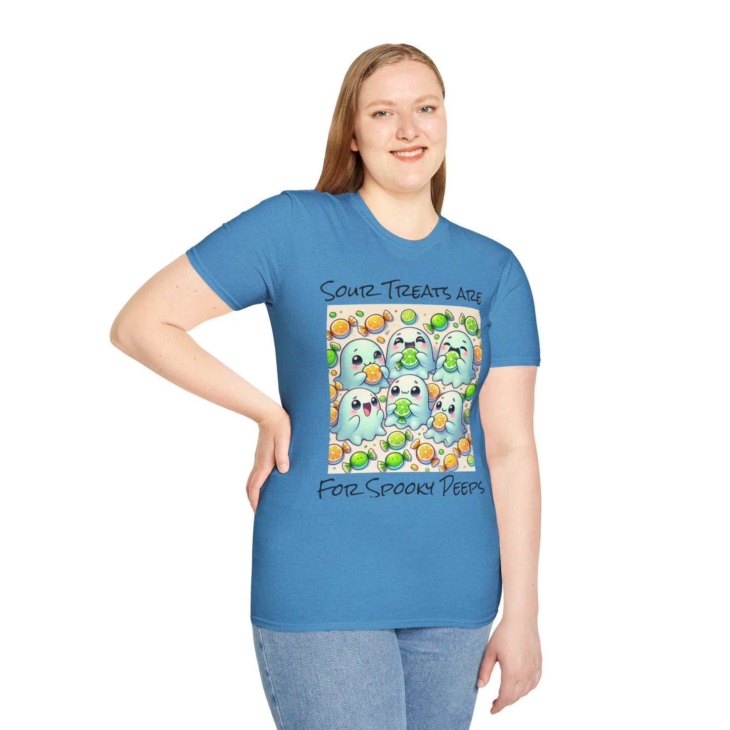 T-Shirt: Spooky Ghost Sour Treats Halloween Design
