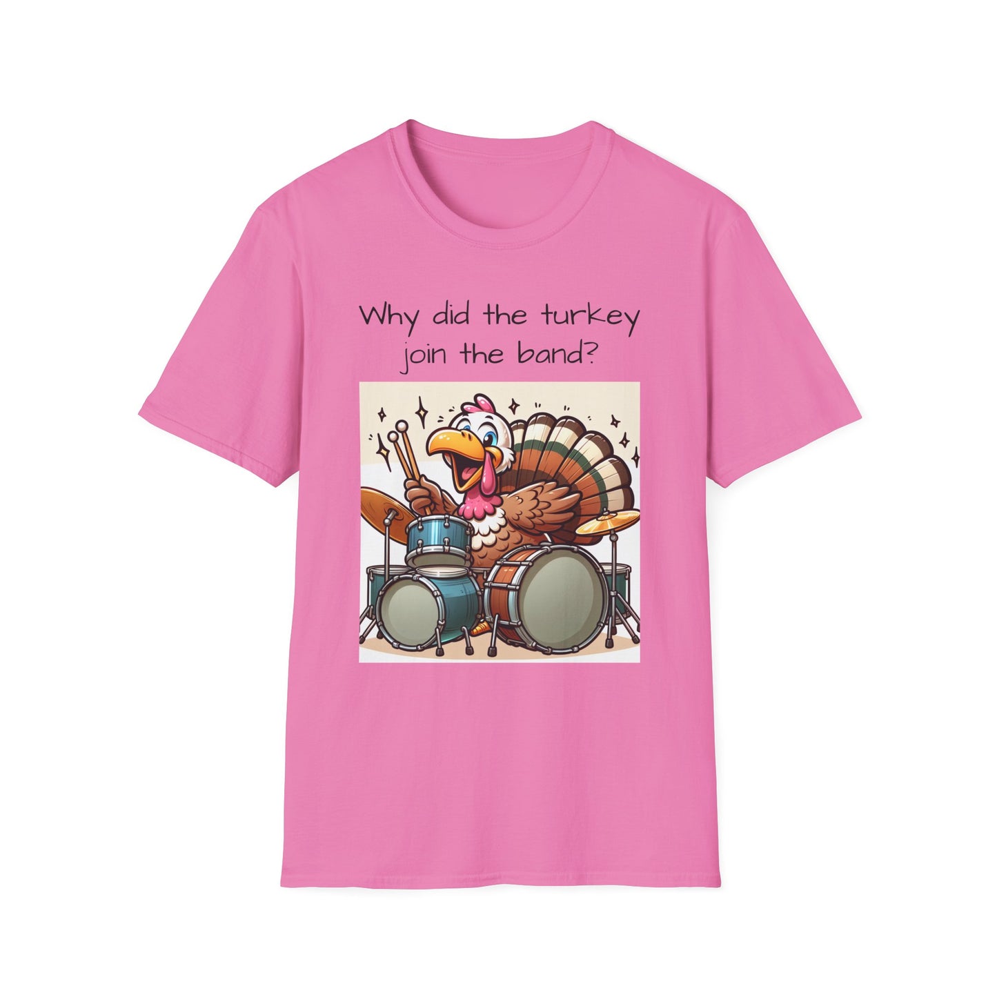 Funny Thanksgiving Turkey Drummer T-Shirt