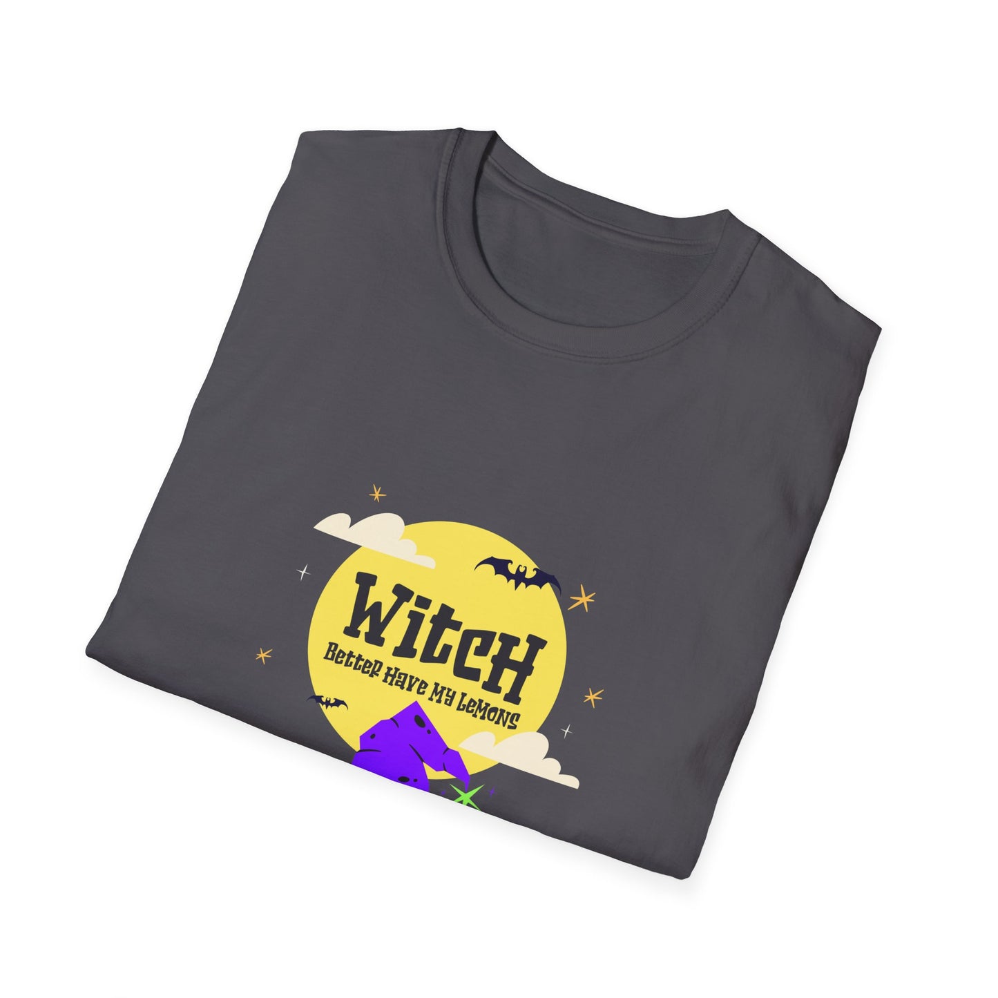 Funny Witch Moon Unisex T-Shirt - Witch Better Have My Lemons Halloween Tee