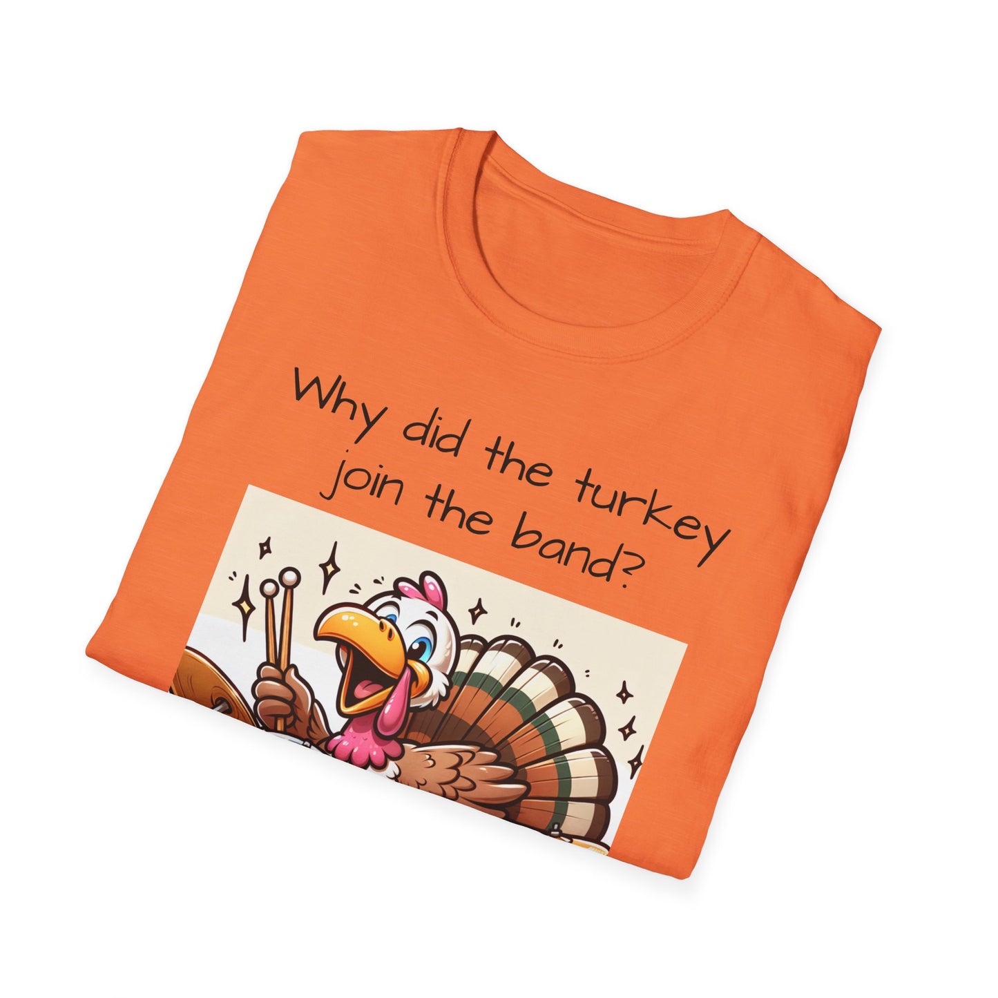 Funny Thanksgiving Turkey Drummer T-Shirt
