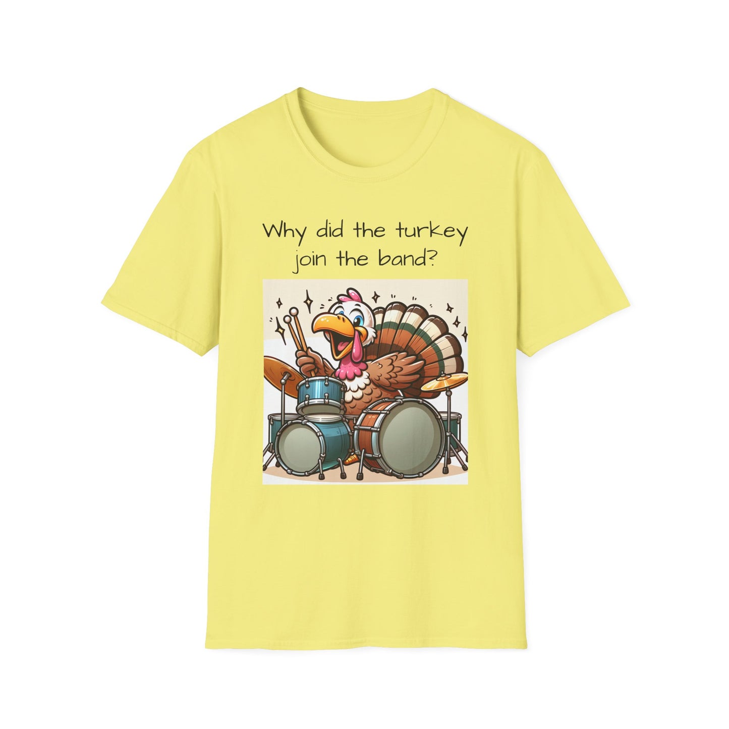 Funny Thanksgiving Turkey Drummer T-Shirt
