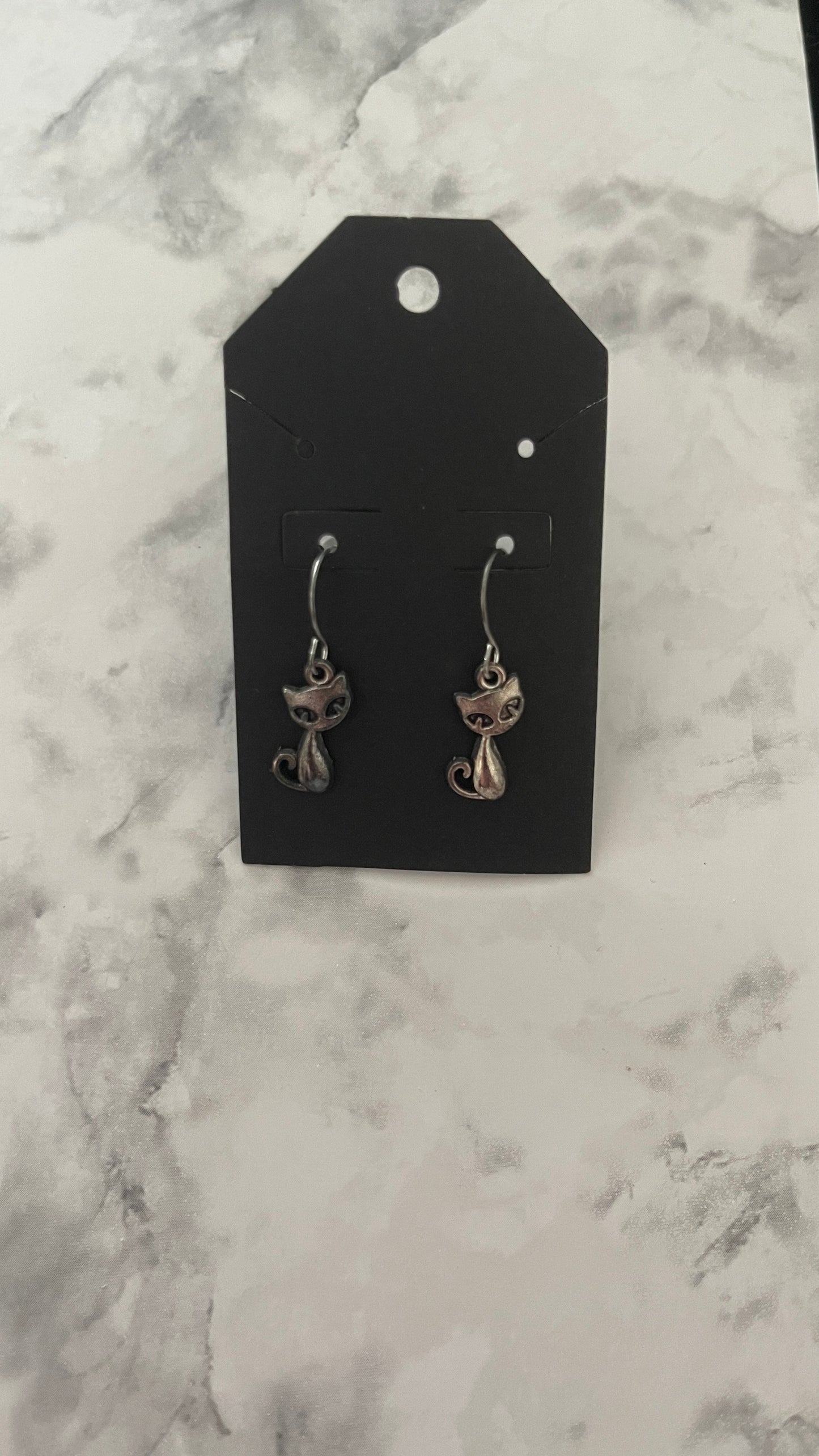 Adorable Handmade Cat Earrings | Whimsical & Elegant Jewelry