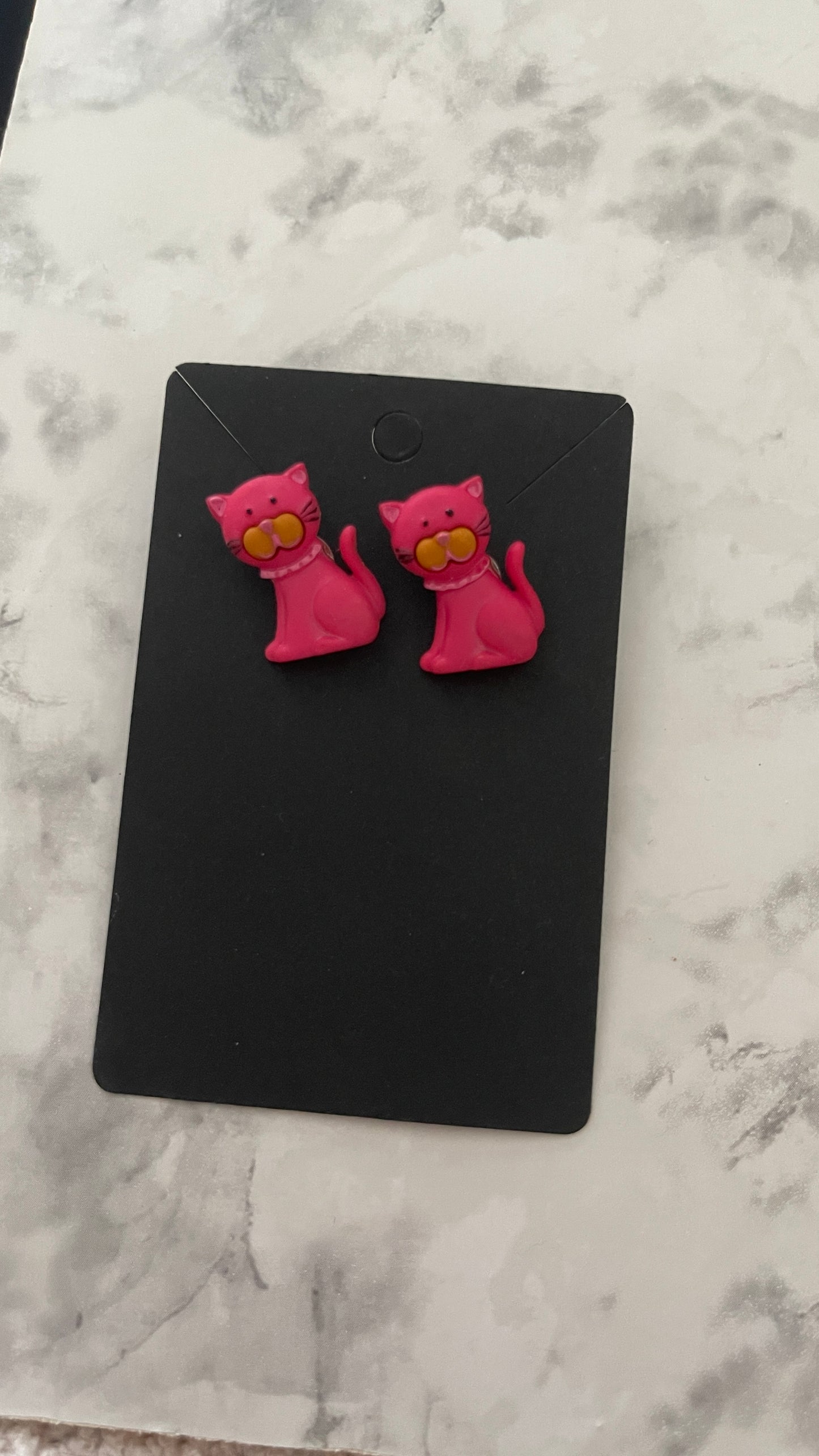 Adorable Handmade Cat Earrings | Whimsical & Elegant Jewelry