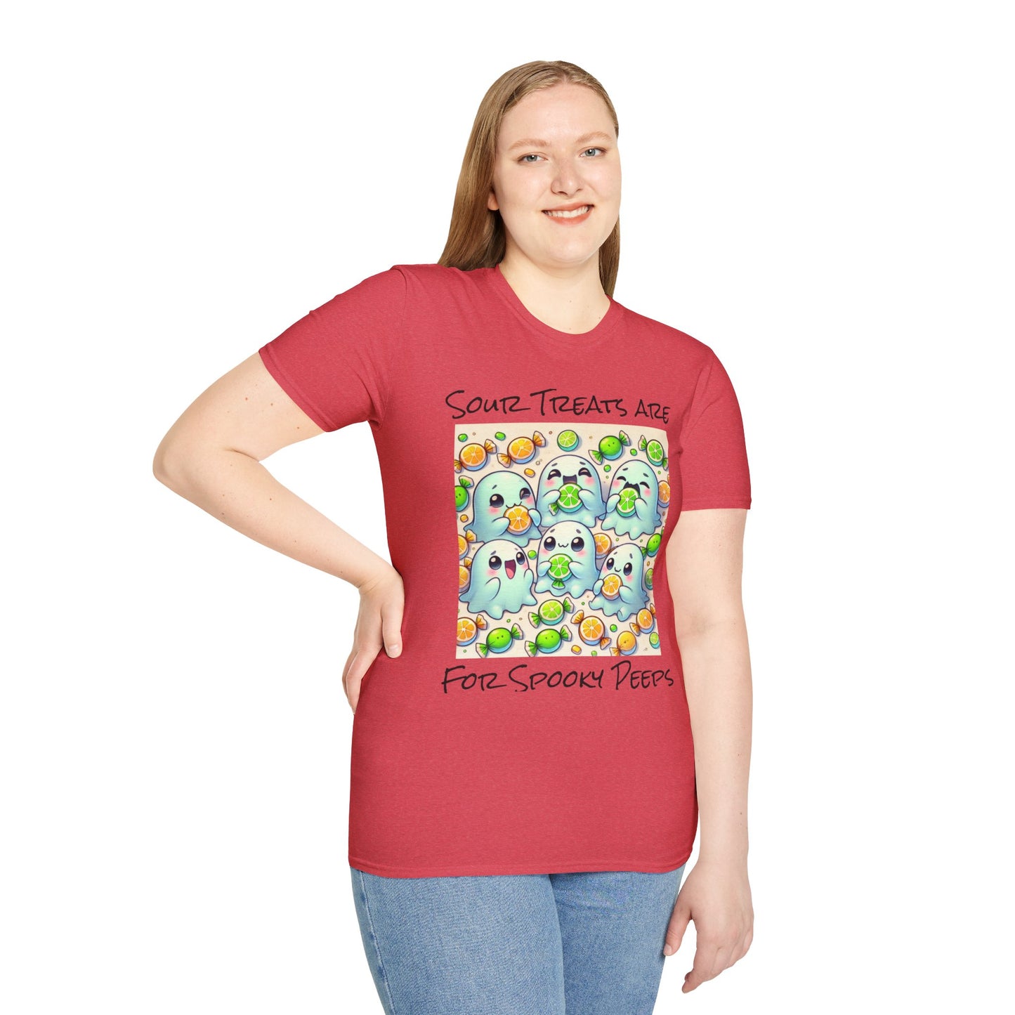 T-Shirt: Spooky Ghost Sour Treats Halloween Design