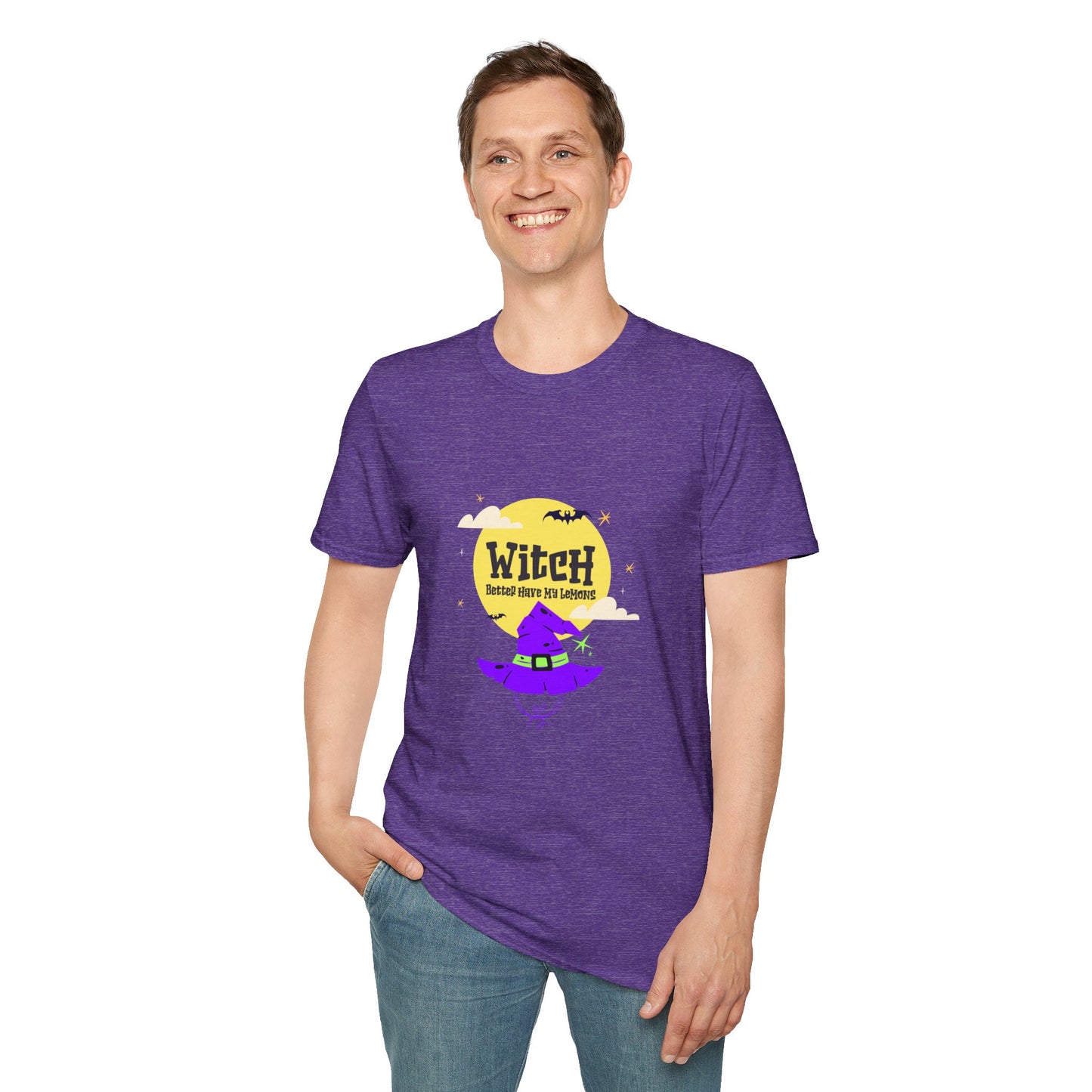 Funny Witch Moon Unisex T-Shirt - Witch Better Have My Lemons Halloween Tee