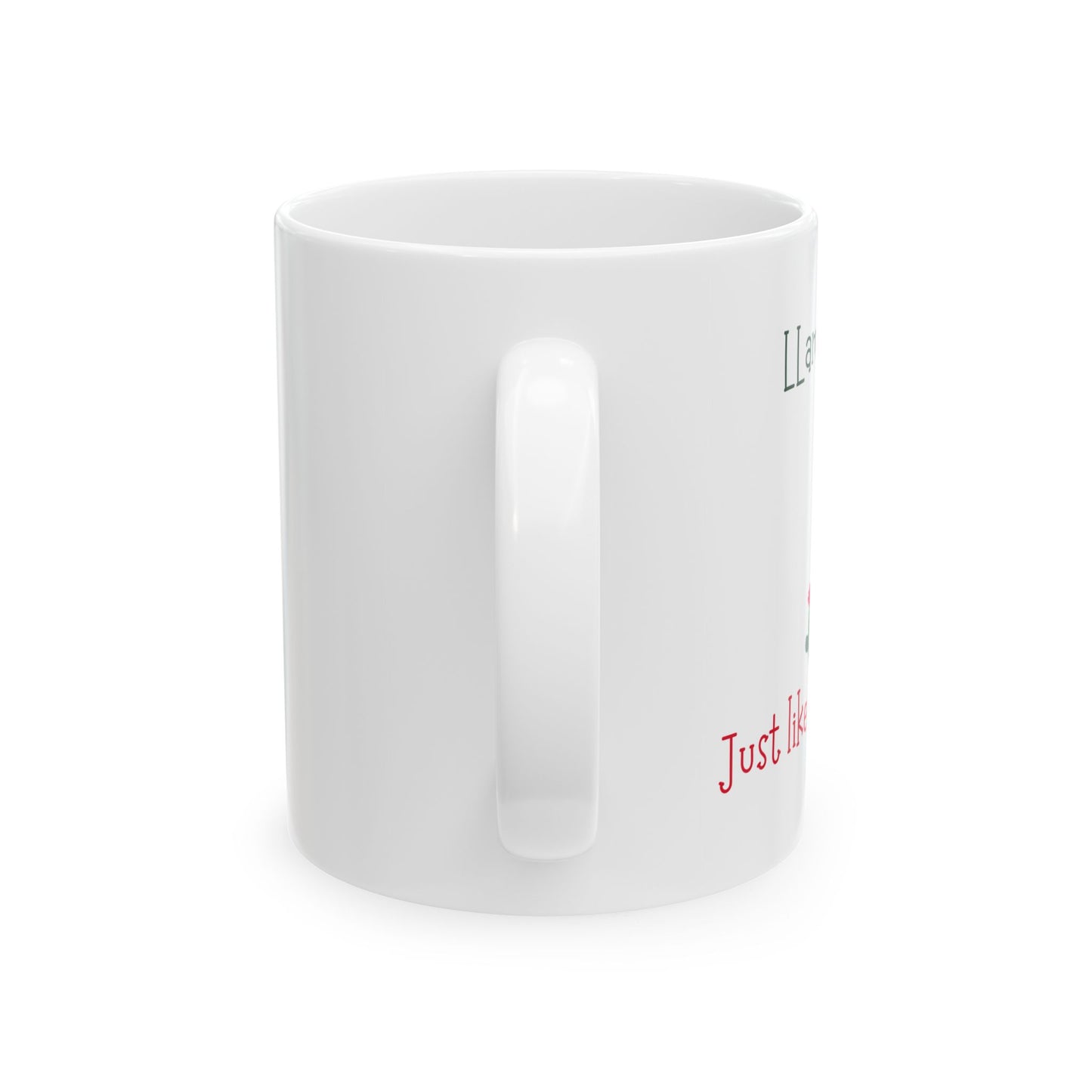 Christmas Llama Ceramic Mug, (11oz, 15oz)