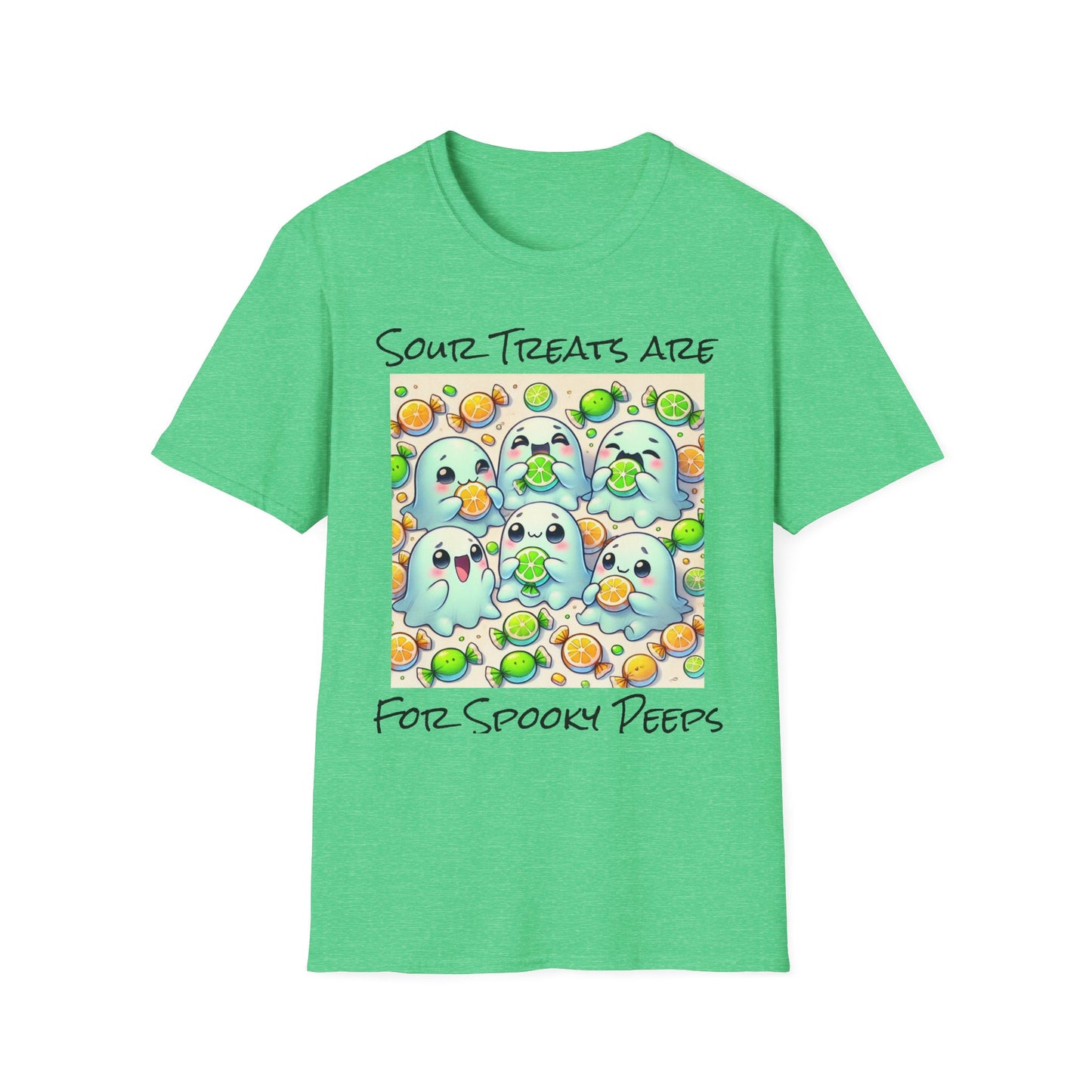 T-Shirt: Spooky Ghost Sour Treats Halloween Design