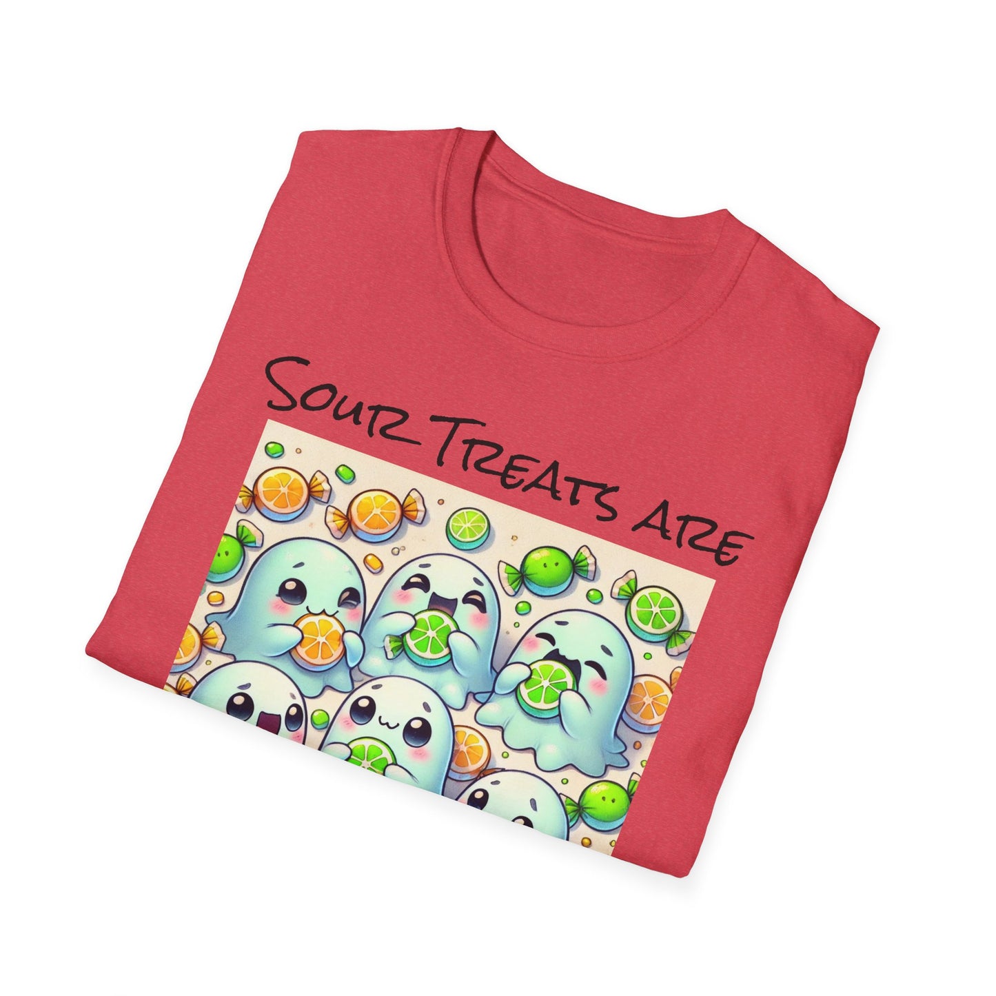 T-Shirt: Spooky Ghost Sour Treats Halloween Design