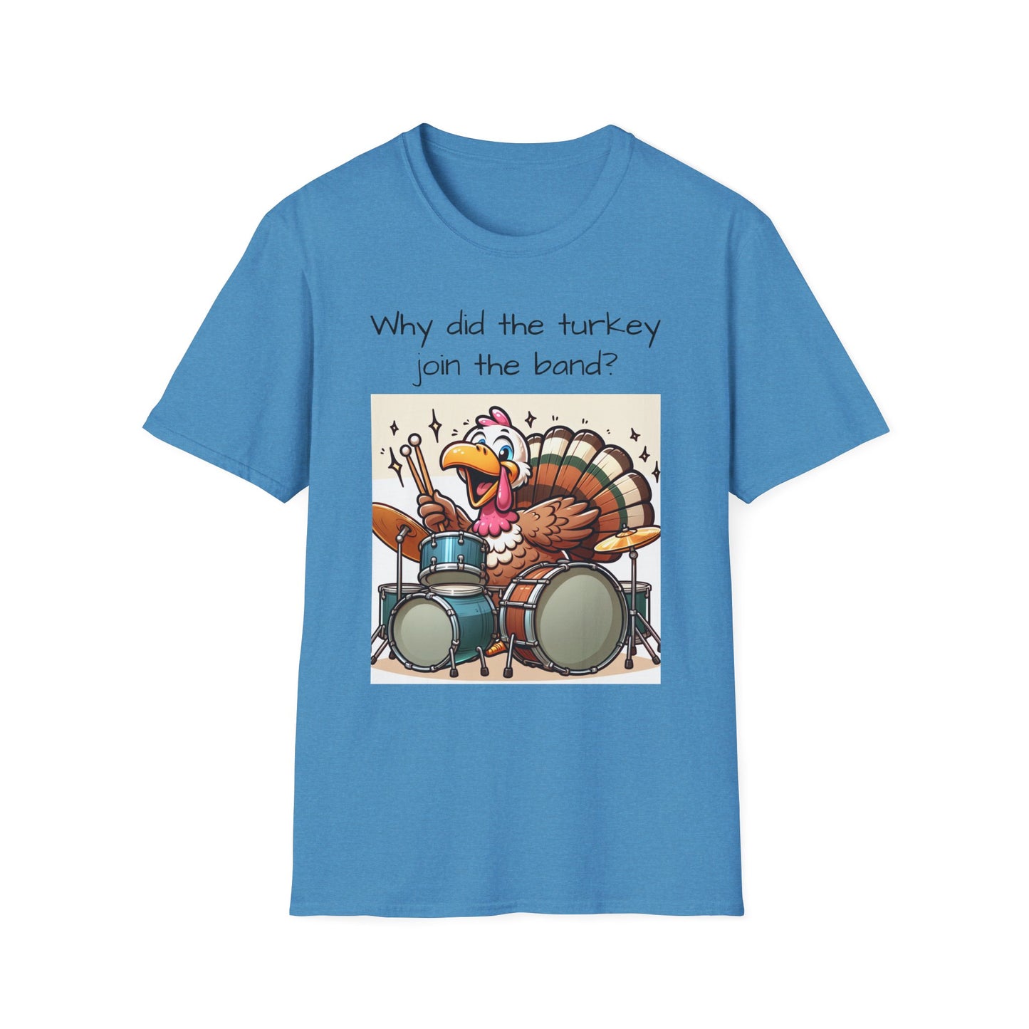 Funny Thanksgiving Turkey Drummer T-Shirt