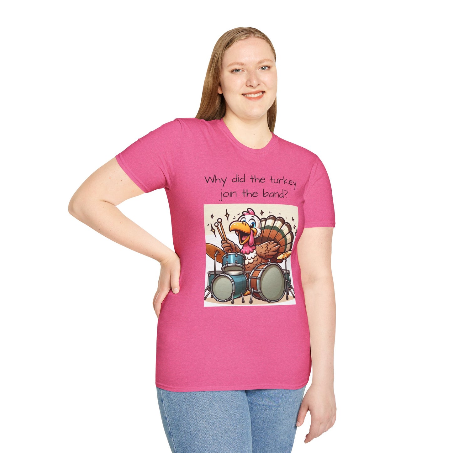 Funny Thanksgiving Turkey Drummer T-Shirt