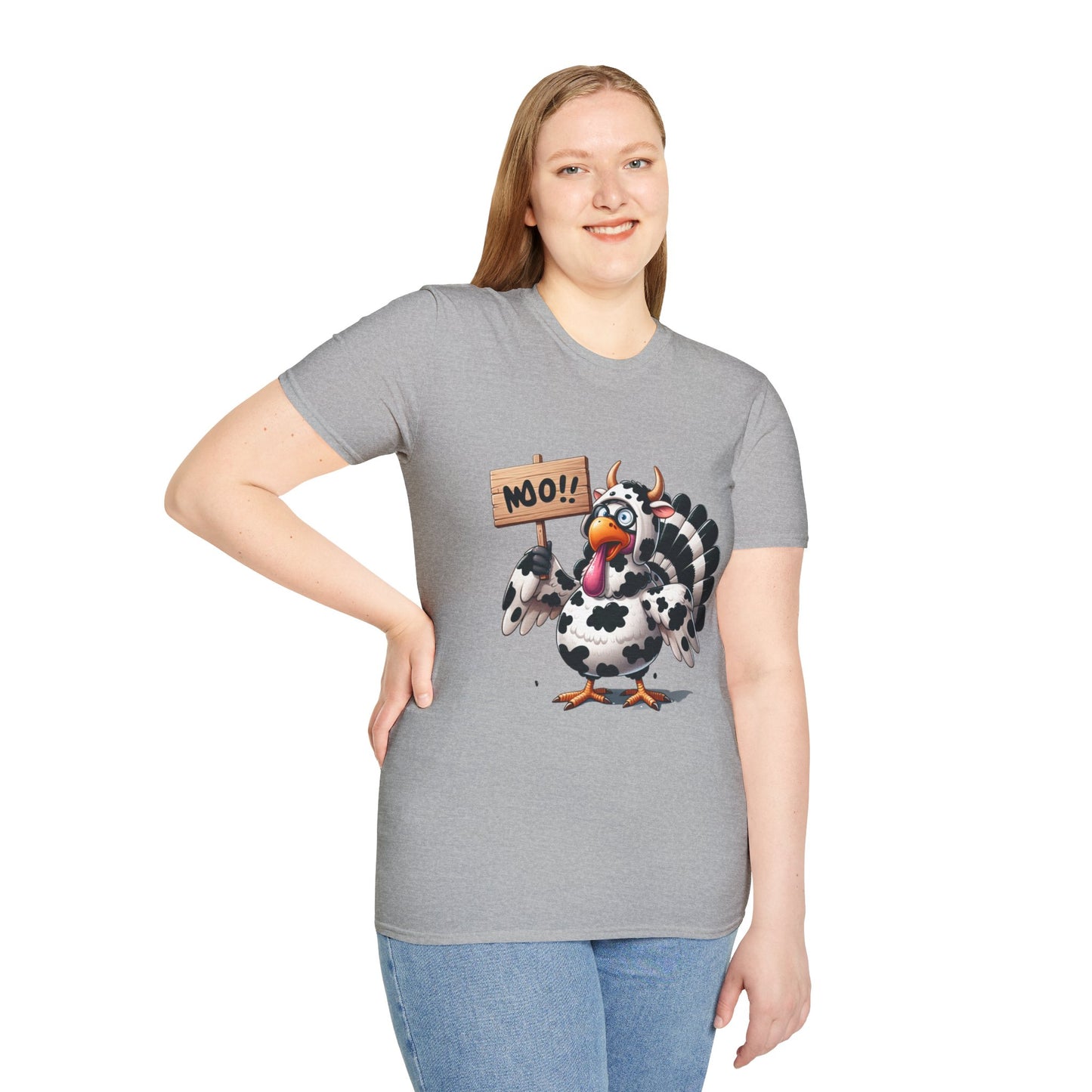 Unisex Tee - Cow-Turkey Funny Thanksgiving Shirt