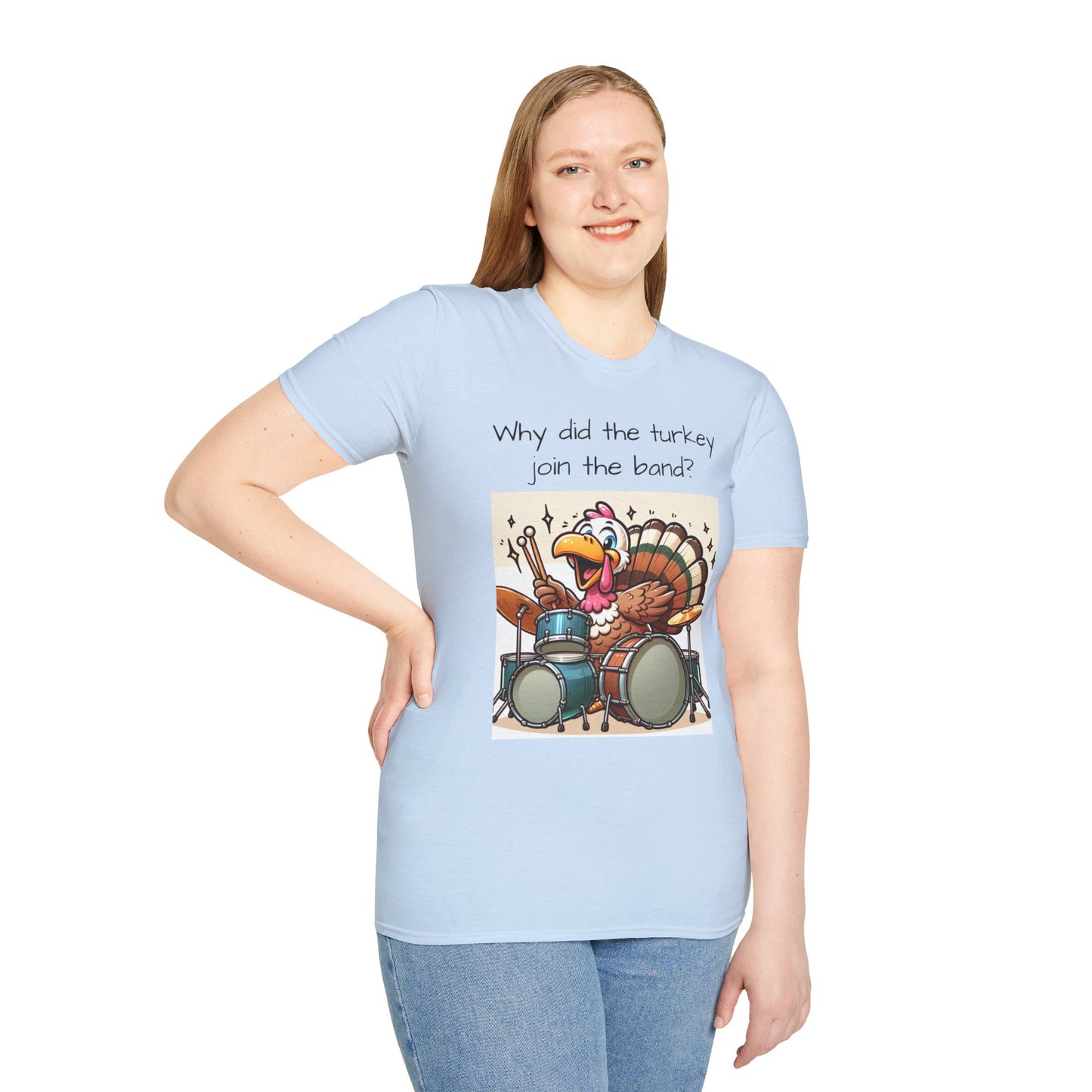 Funny Thanksgiving Turkey Drummer T-Shirt