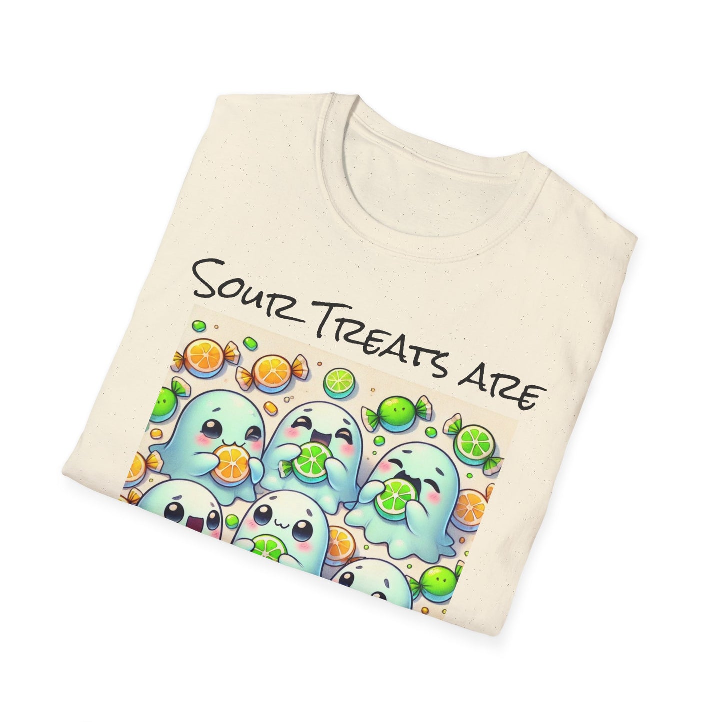 T-Shirt: Spooky Ghost Sour Treats Halloween Design