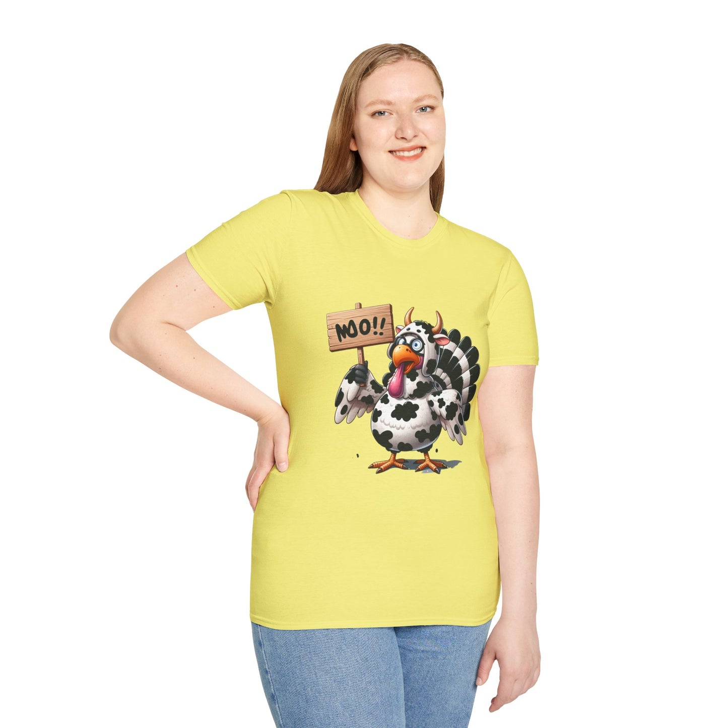 Unisex Tee - Cow-Turkey Funny Thanksgiving Shirt