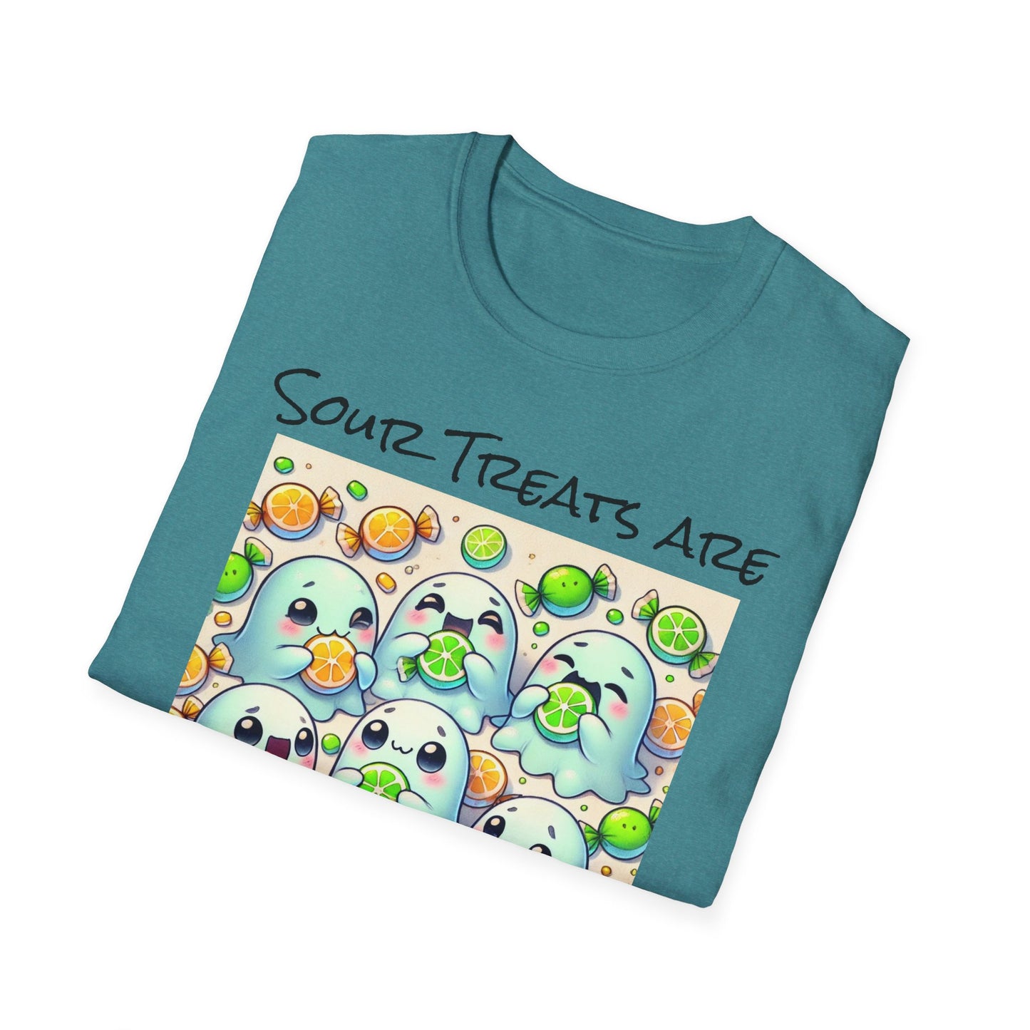 T-Shirt: Spooky Ghost Sour Treats Halloween Design
