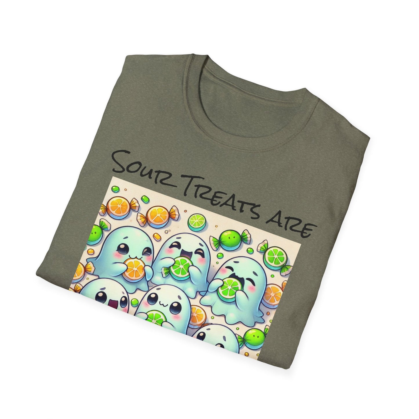 T-Shirt: Spooky Ghost Sour Treats Halloween Design