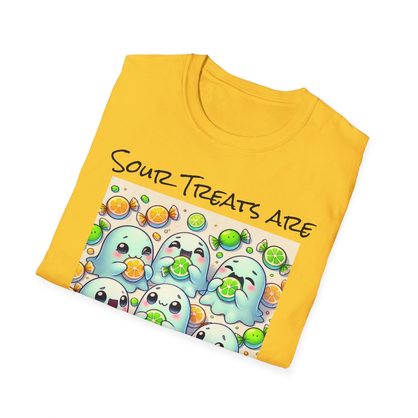 T-Shirt: Spooky Ghost Sour Treats Halloween Design
