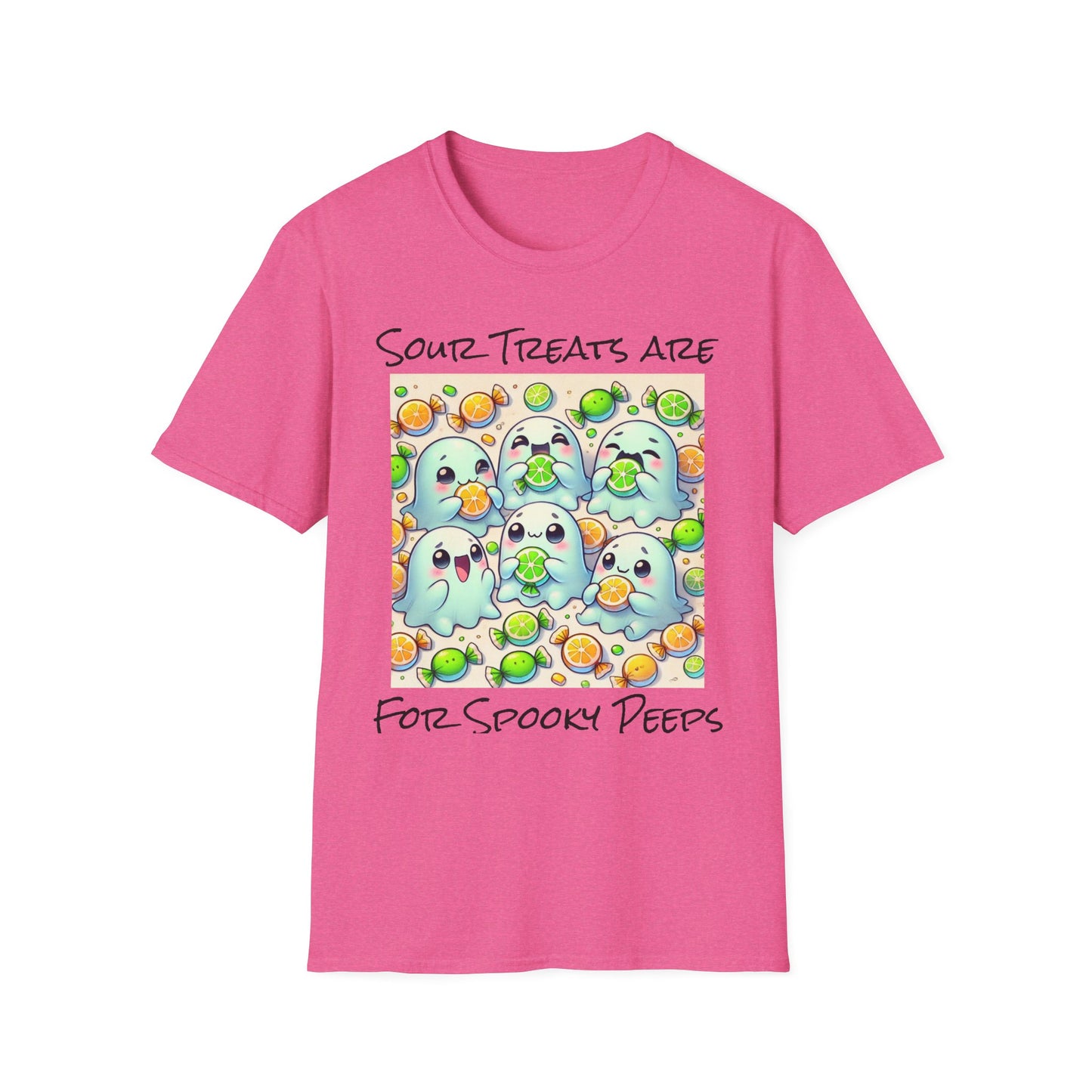 T-Shirt: Spooky Ghost Sour Treats Halloween Design