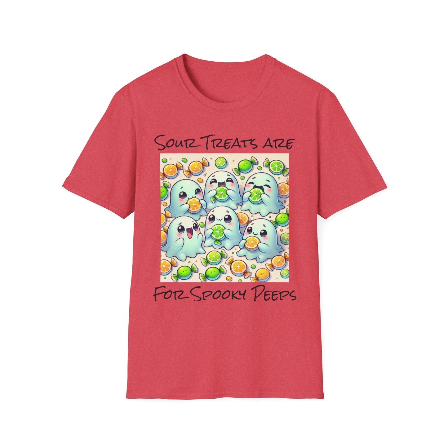 T-Shirt: Spooky Ghost Sour Treats Halloween Design