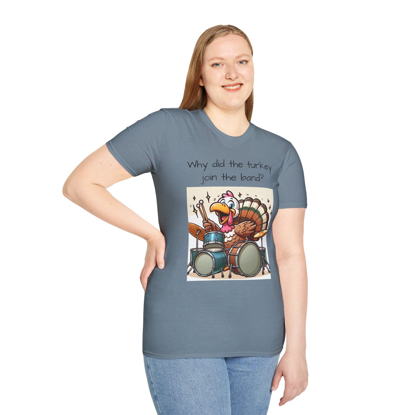 Funny Thanksgiving Turkey Drummer T-Shirt