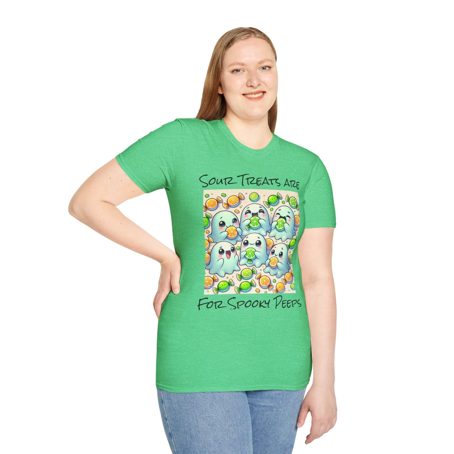T-Shirt: Spooky Ghost Sour Treats Halloween Design