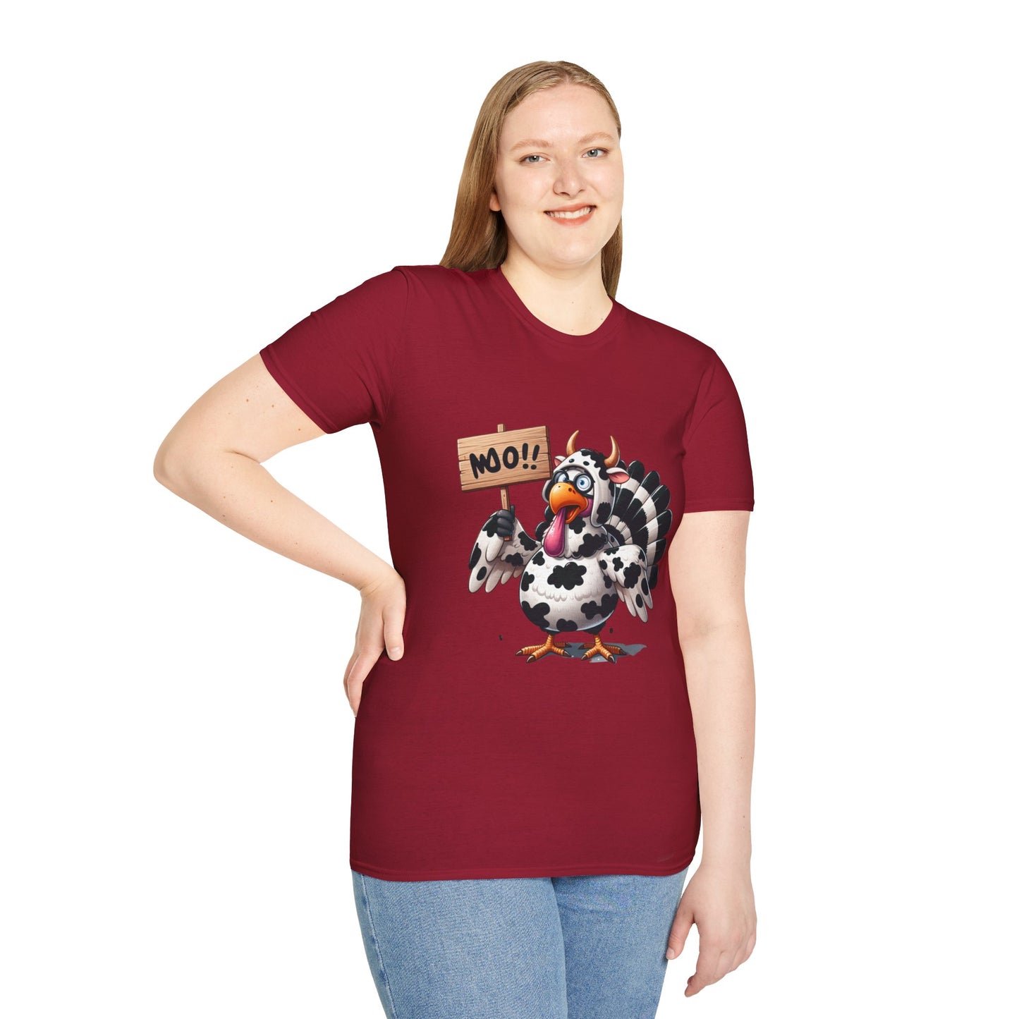 Unisex Tee - Cow-Turkey Funny Thanksgiving Shirt