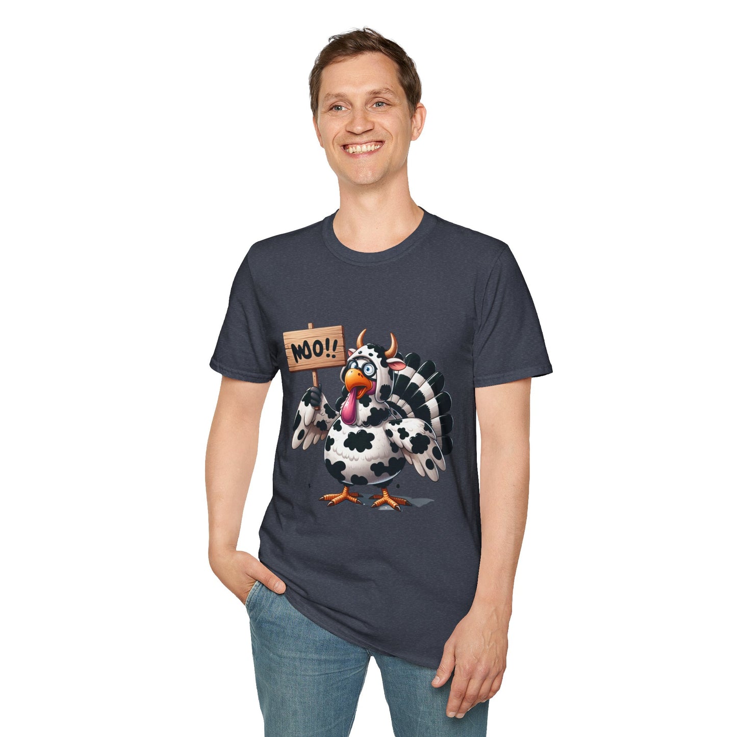 Unisex Tee - Cow-Turkey Funny Thanksgiving Shirt
