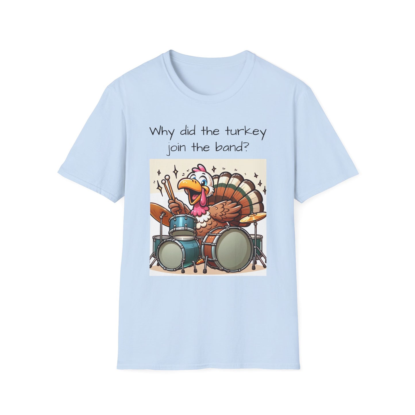 Funny Thanksgiving Turkey Drummer T-Shirt