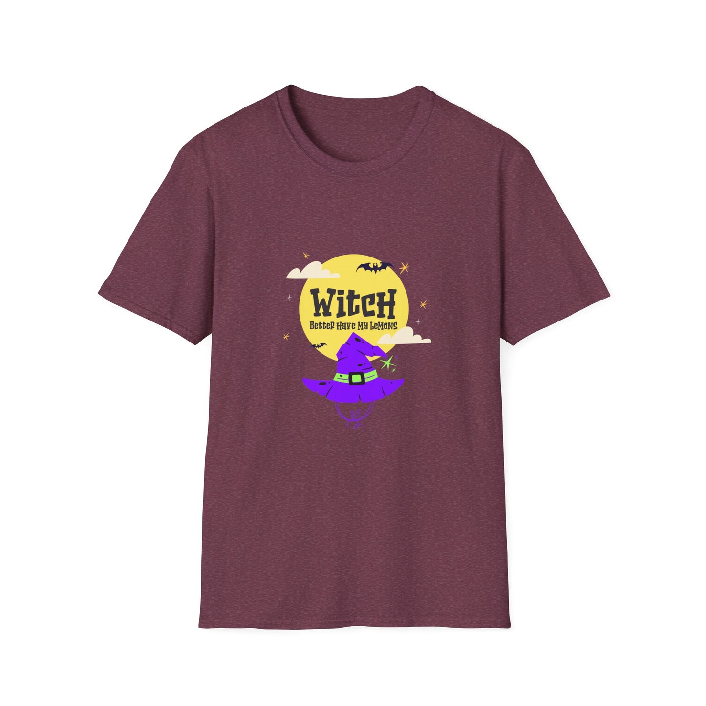 Funny Witch Moon Unisex T-Shirt - Witch Better Have My Lemons Halloween Tee
