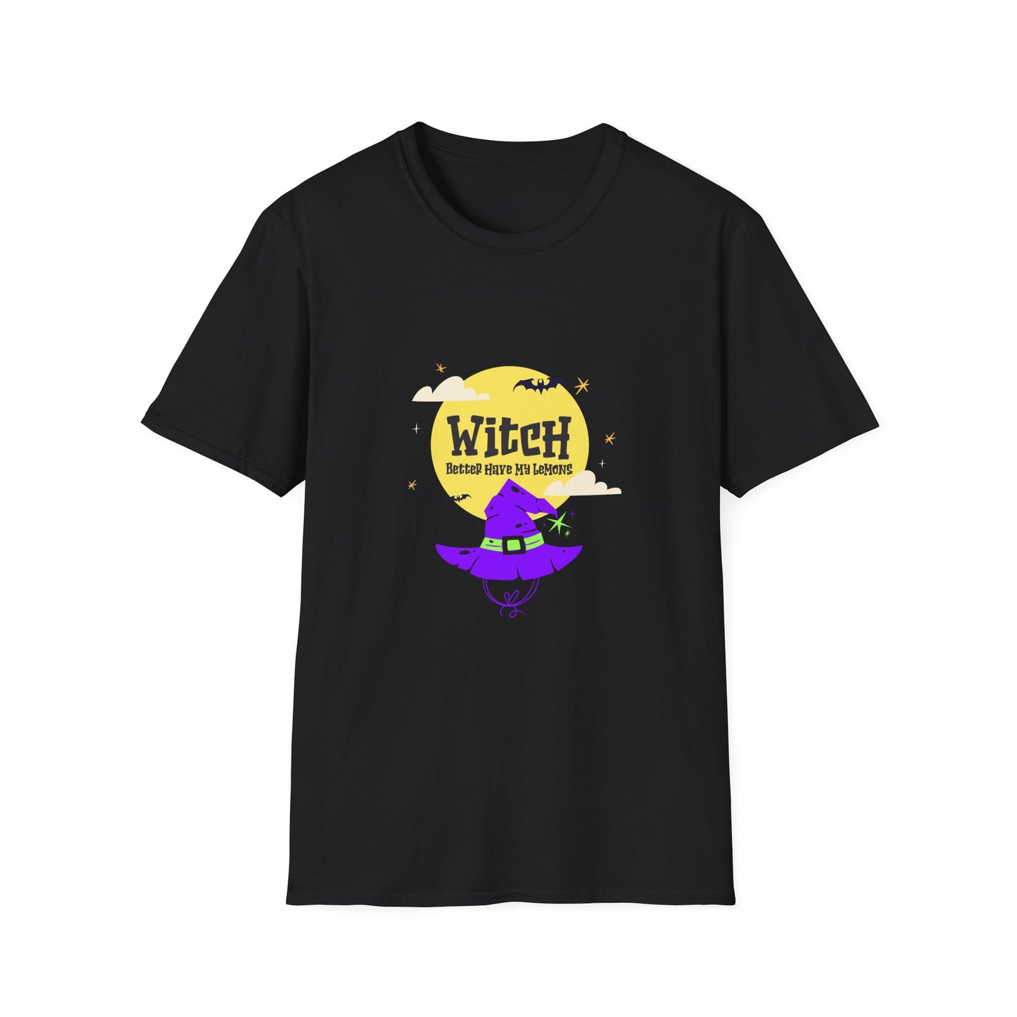 Funny Witch Moon Unisex T-Shirt - Witch Better Have My Lemons Halloween Tee