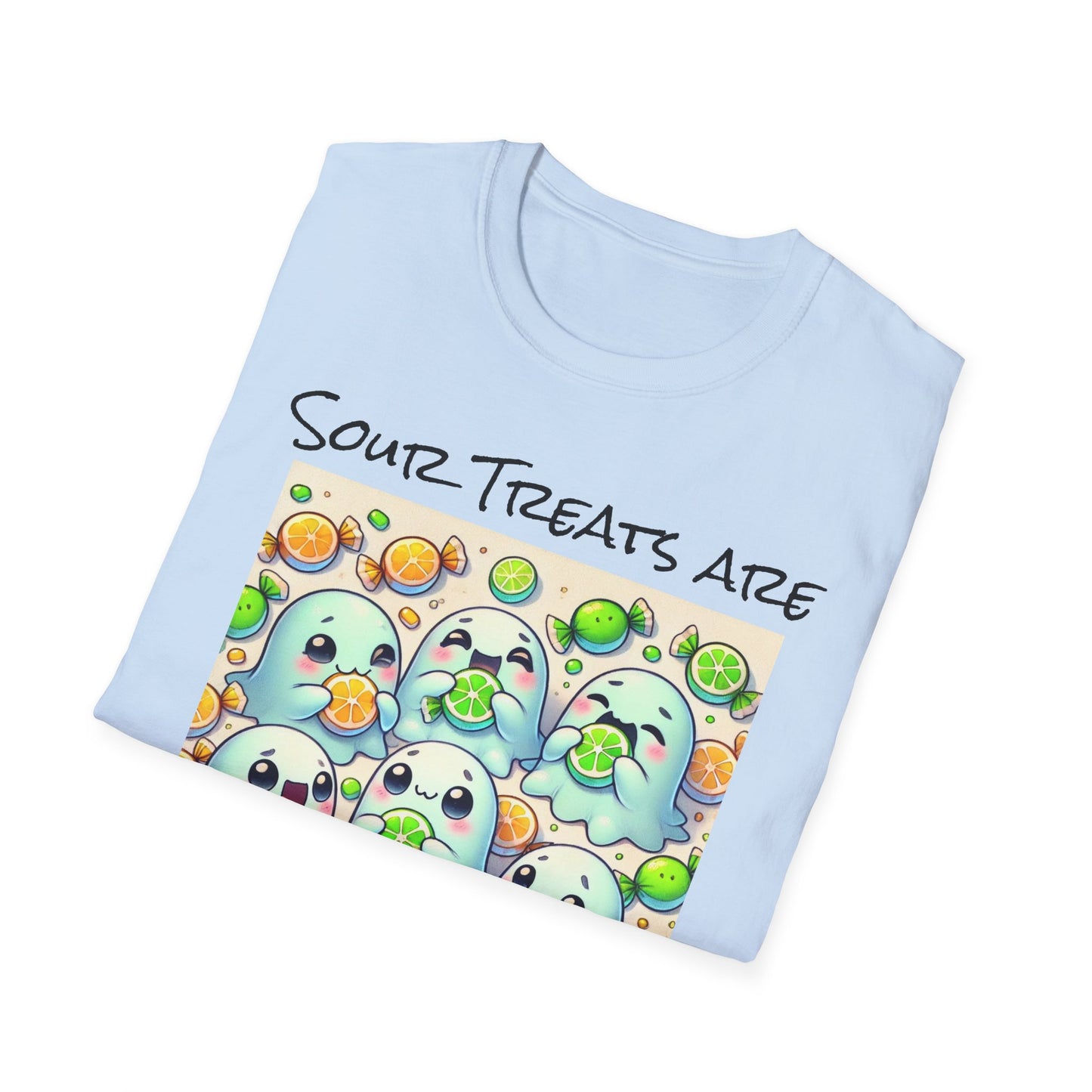 T-Shirt: Spooky Ghost Sour Treats Halloween Design