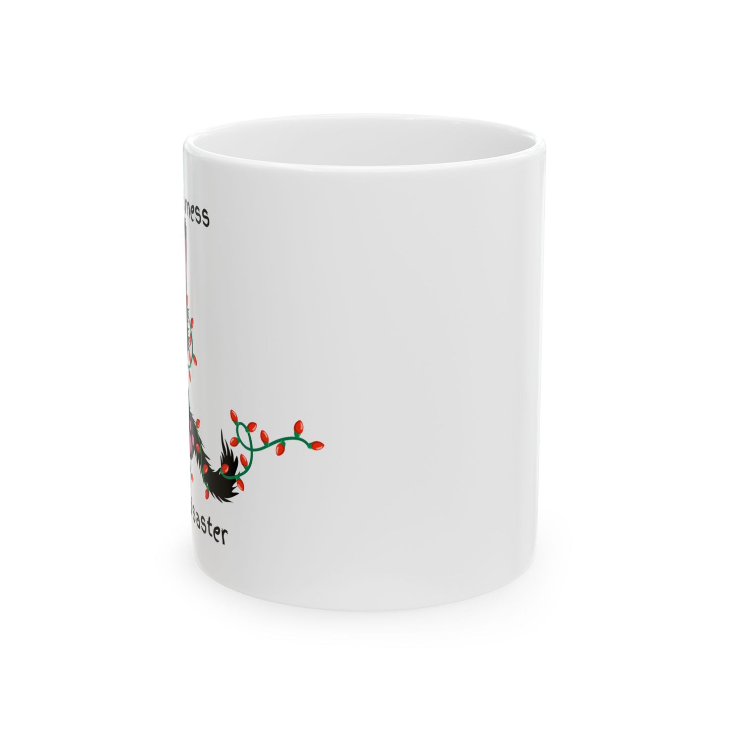 Christmas Cat Mess Ceramic Mug, (11oz, 15oz)