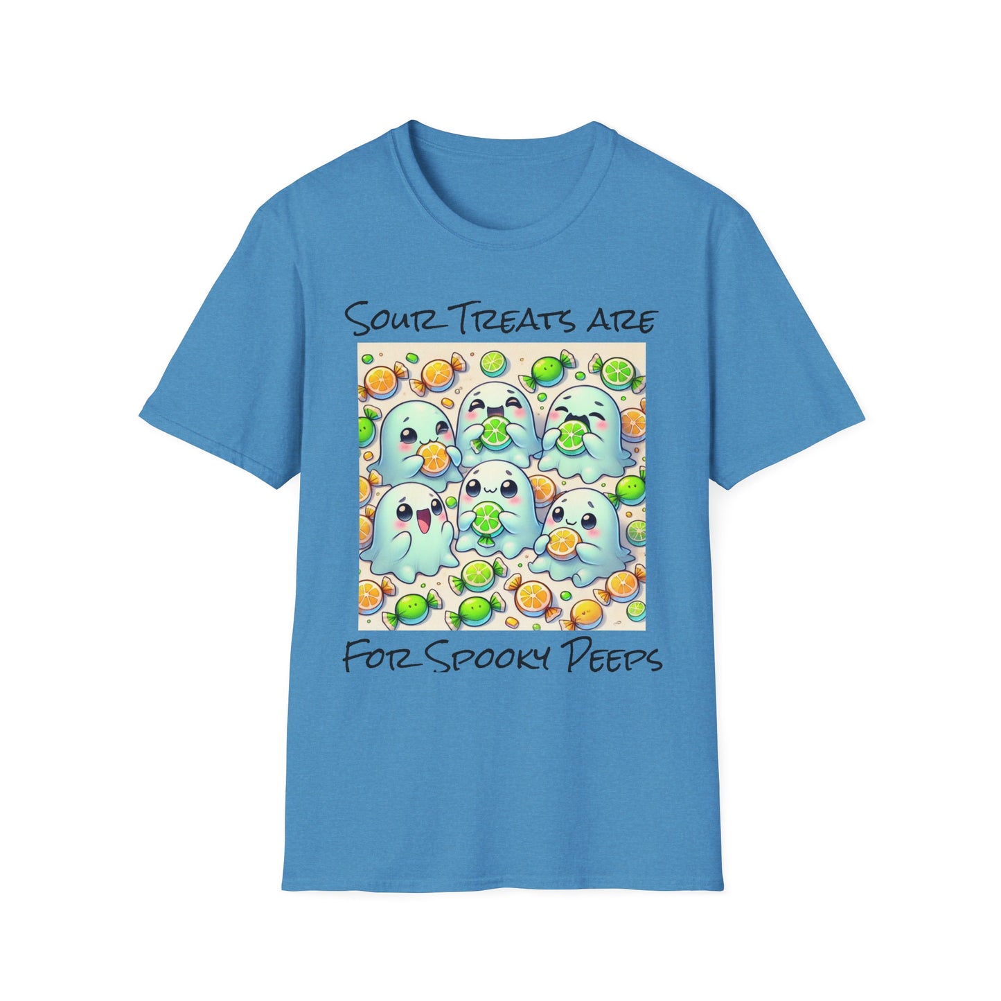 T-Shirt: Spooky Ghost Sour Treats Halloween Design