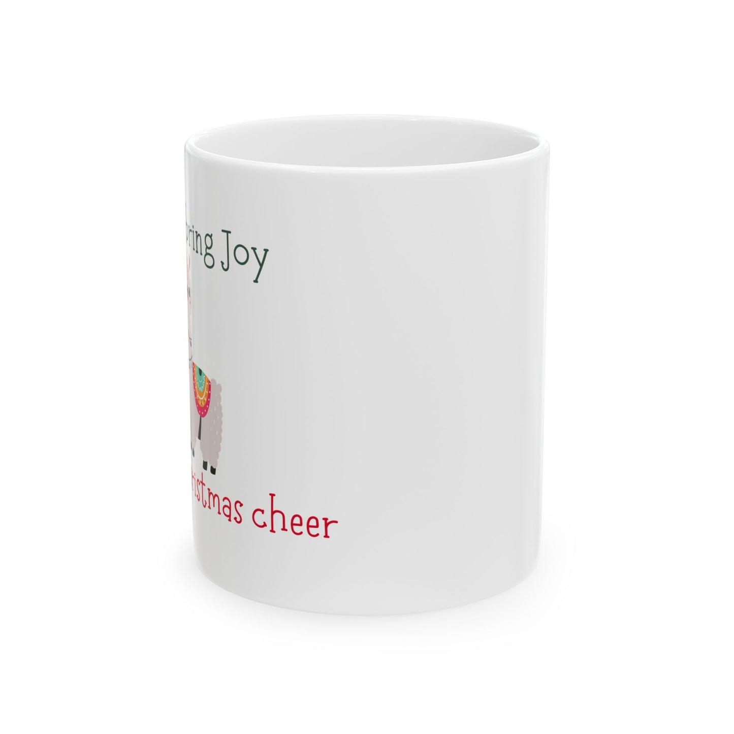 Christmas Llama Ceramic Mug, (11oz, 15oz)