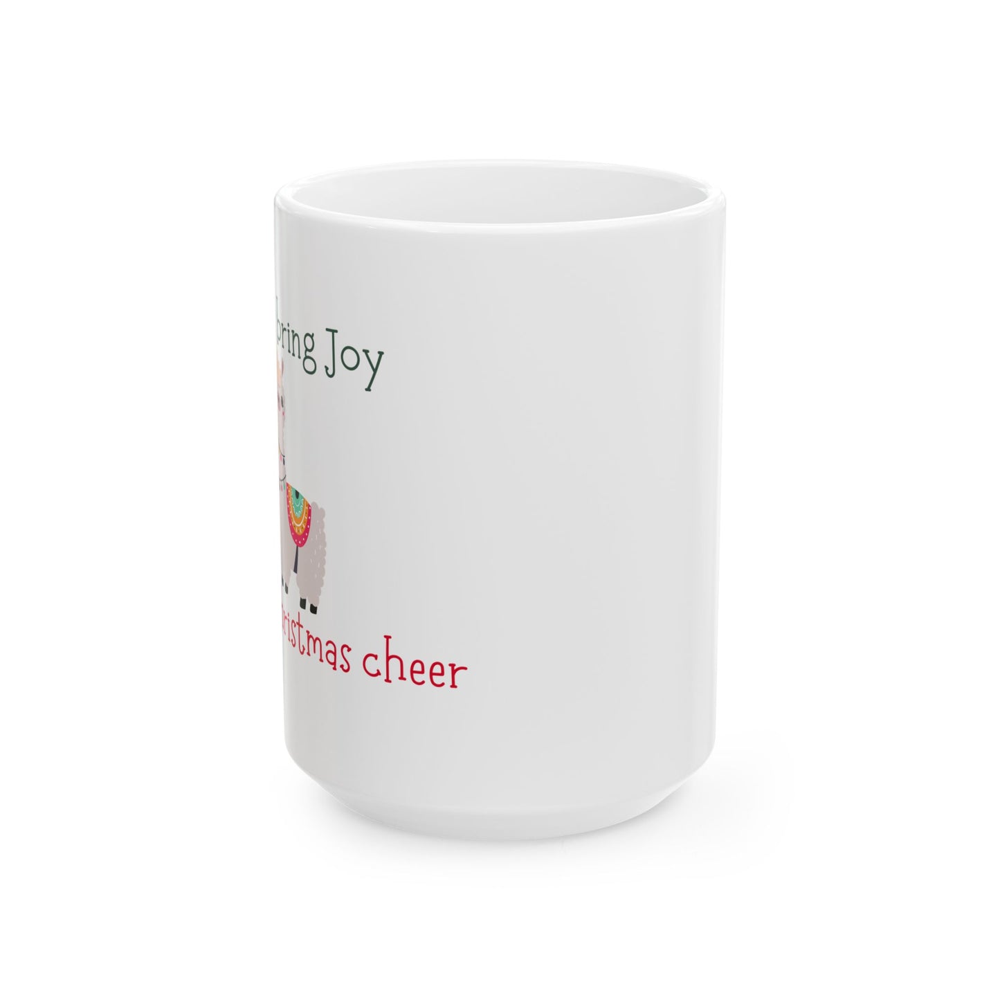 Christmas Llama Ceramic Mug, (11oz, 15oz)