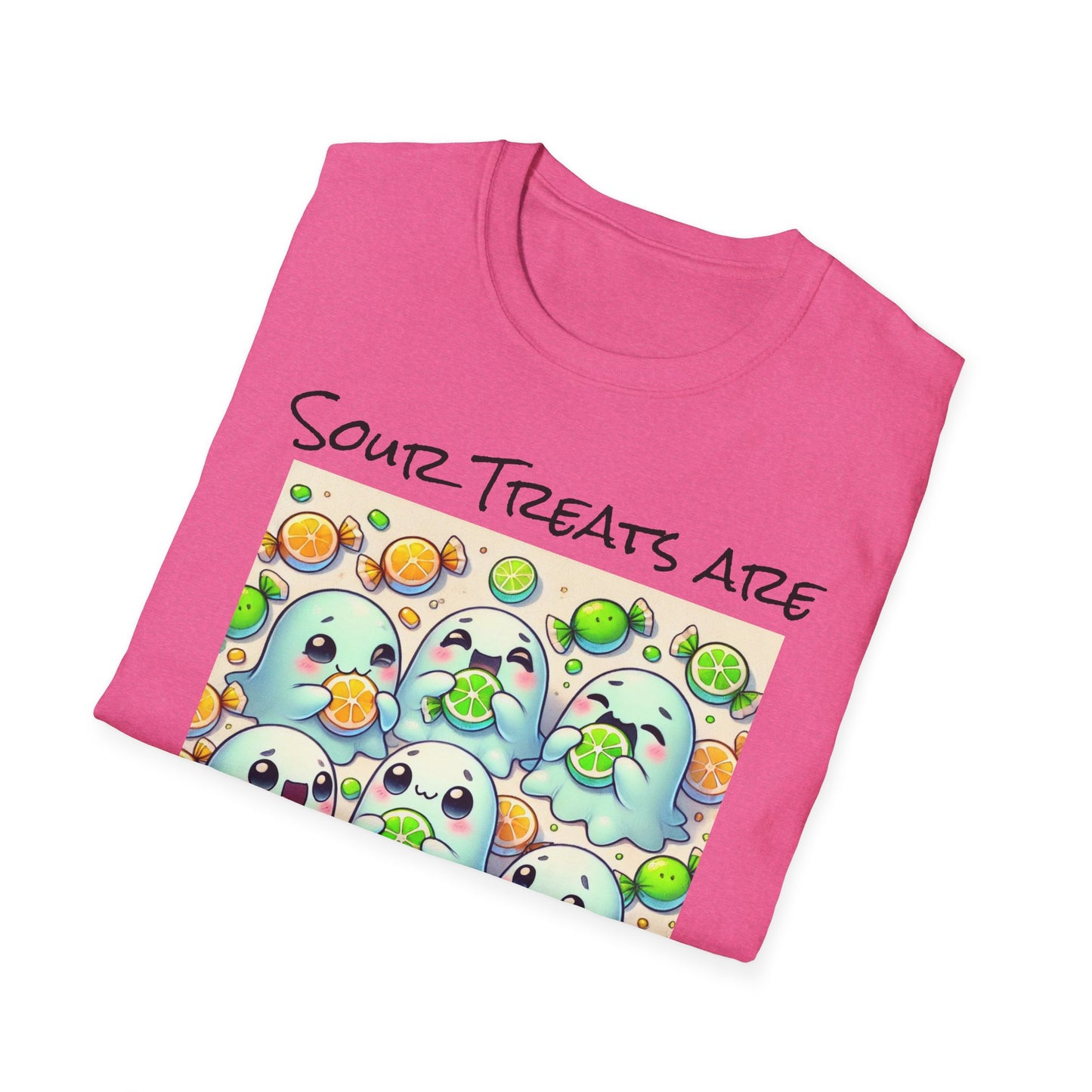 T-Shirt: Spooky Ghost Sour Treats Halloween Design