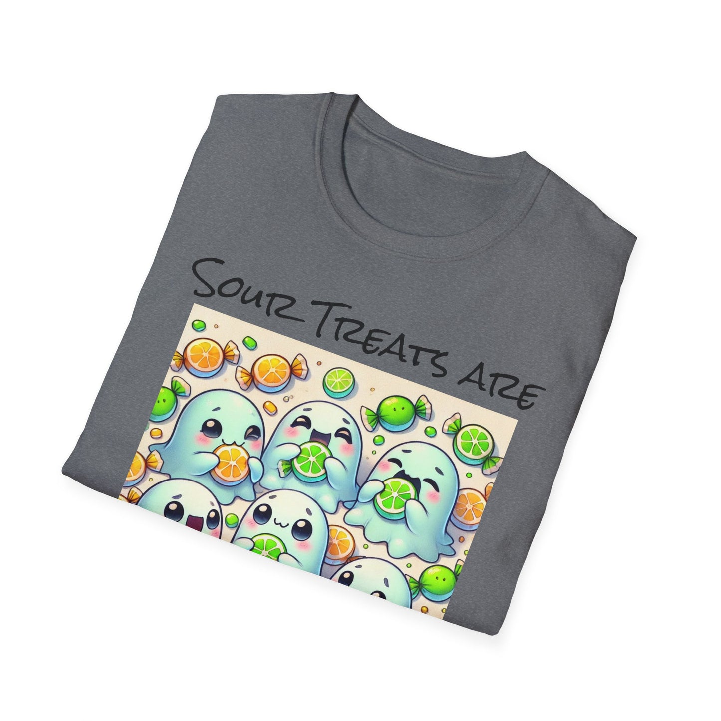T-Shirt: Spooky Ghost Sour Treats Halloween Design
