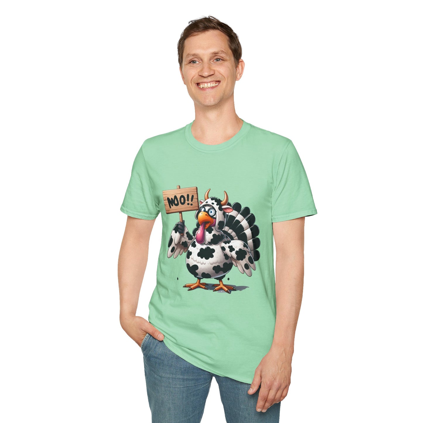 Unisex Tee - Cow-Turkey Funny Thanksgiving Shirt